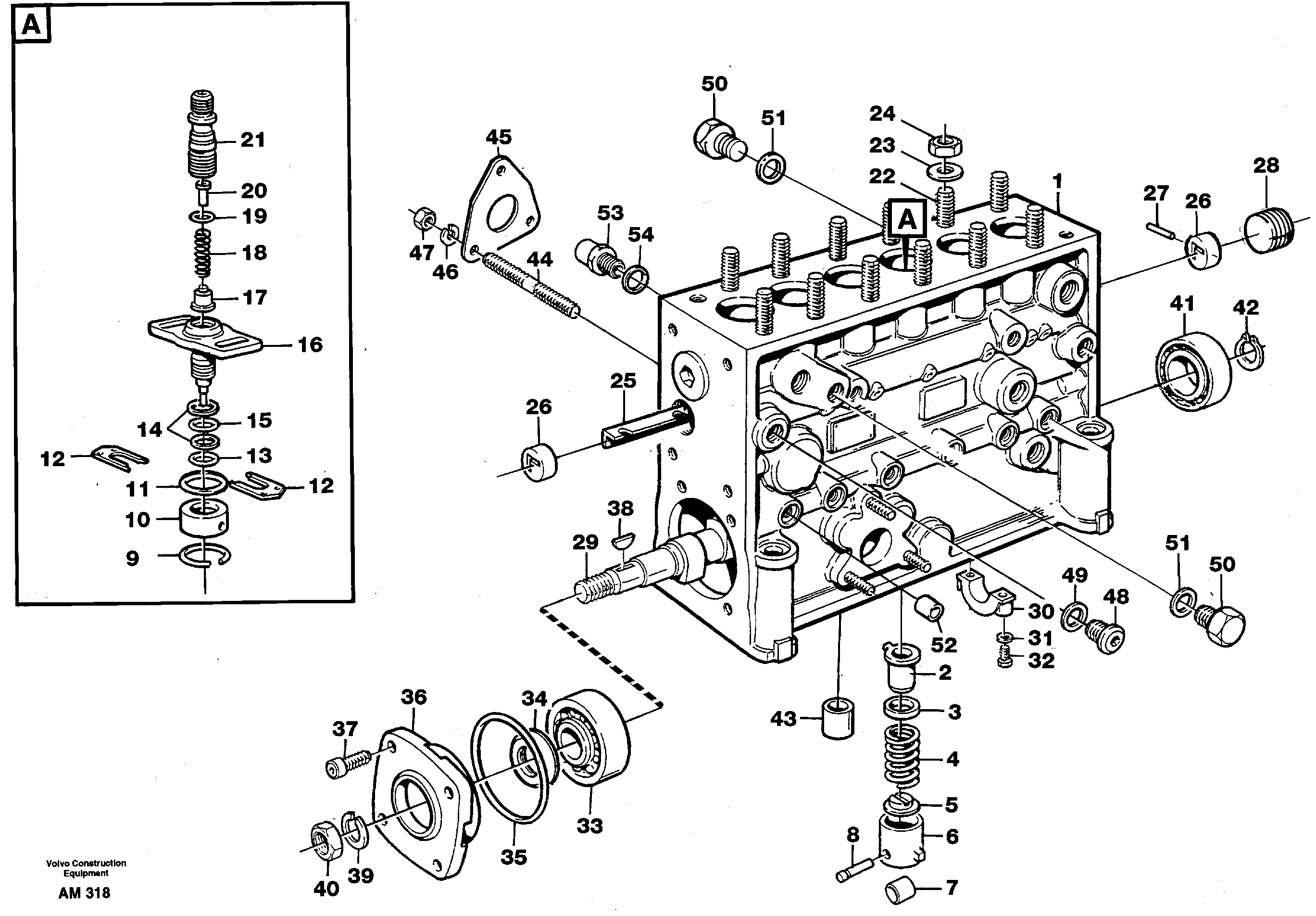 Схема запчастей Volvo L330C - 90295 Насос L330C VOLVO BM VOLVO BM L330C SER NO - 60187