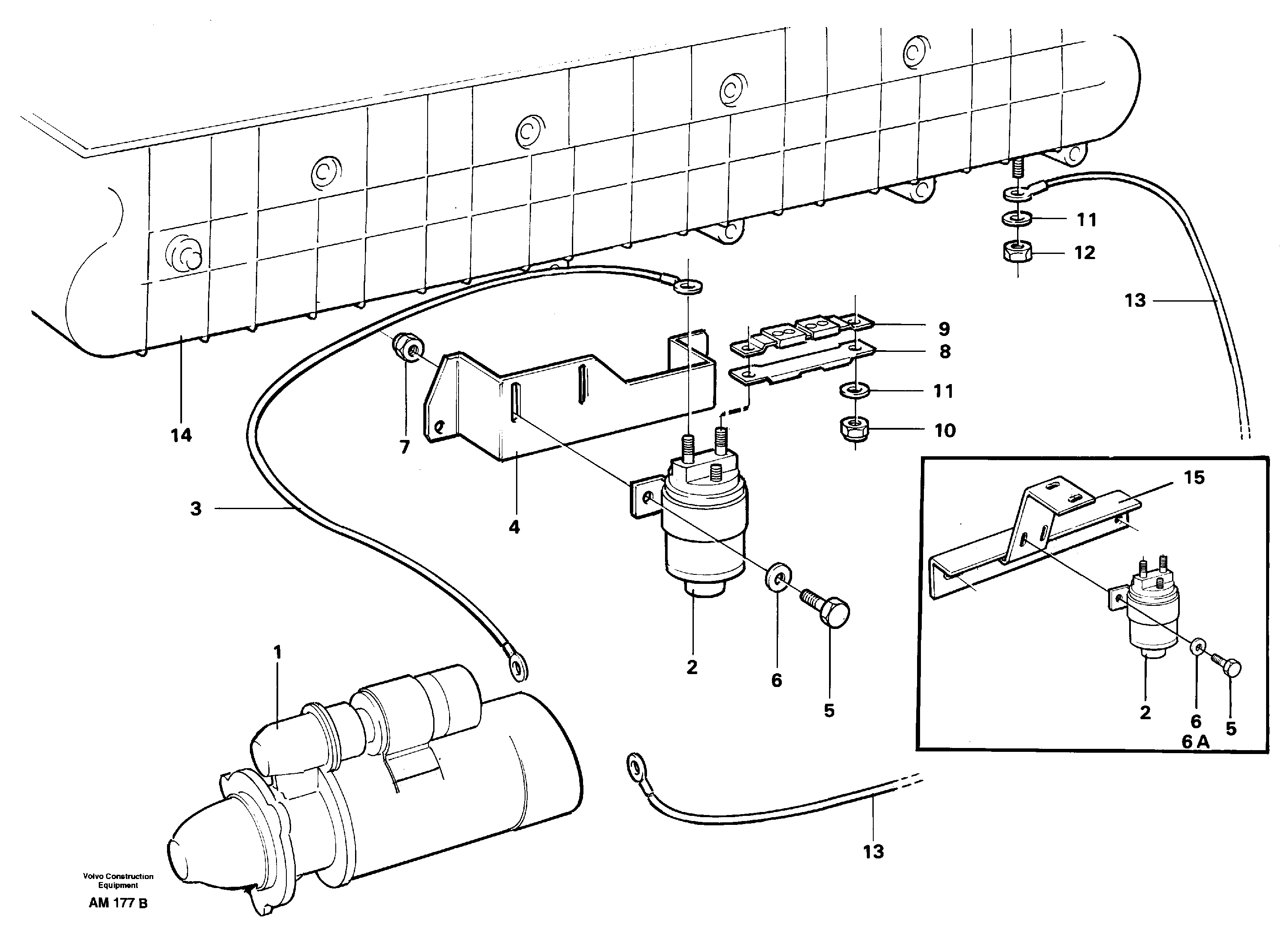 Схема запчастей Volvo L330C - 26463 Starter element, assembly L330C VOLVO BM VOLVO BM L330C SER NO - 60187