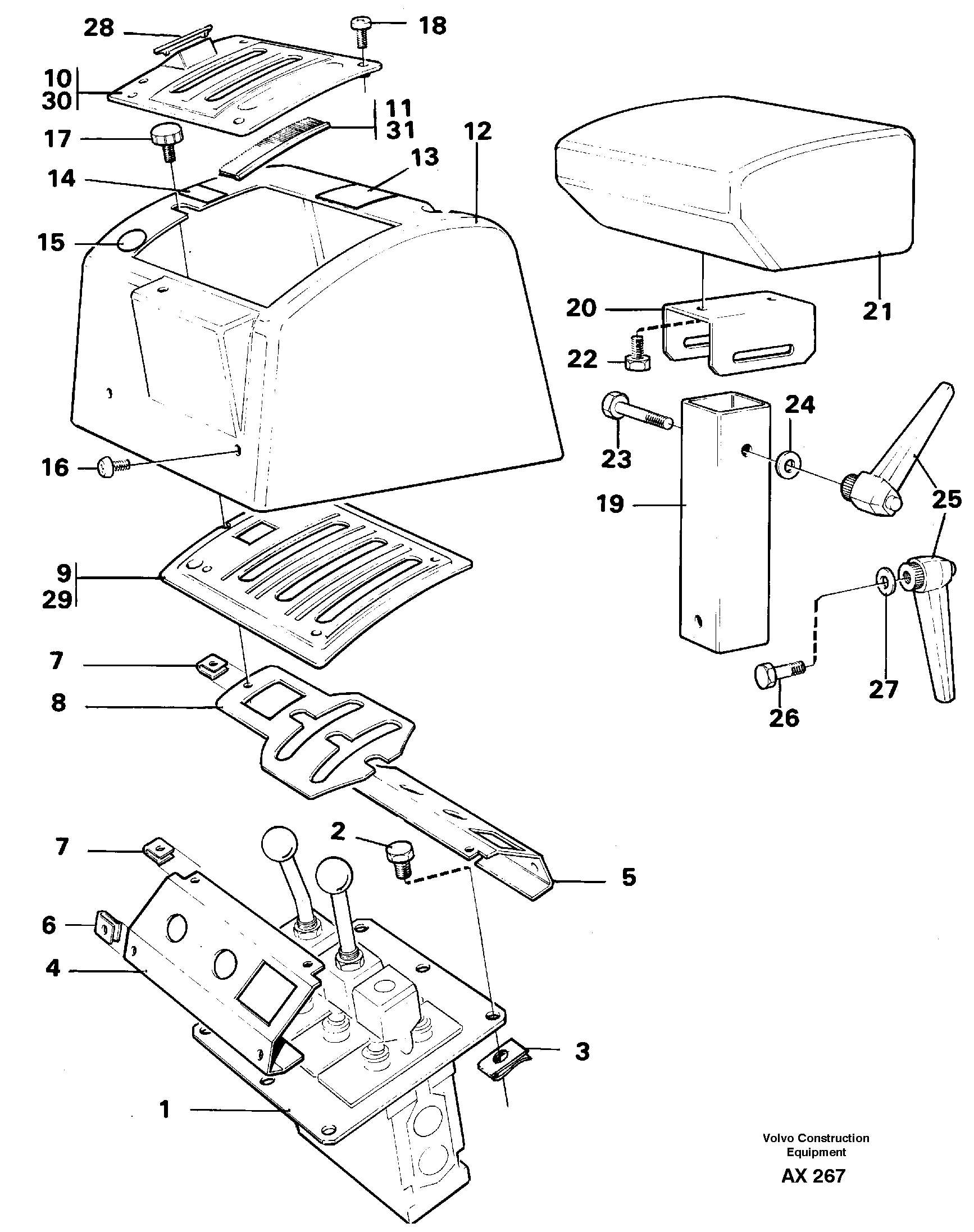 Схема запчастей Volvo L330C - 58878 Servo valve with fitting parts L330C SER NO 60188-