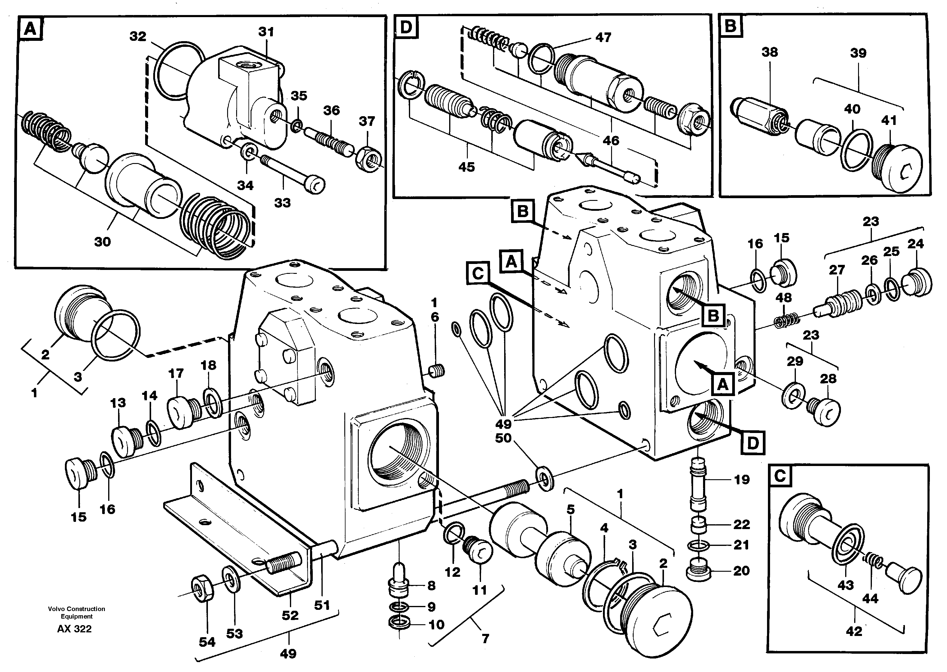 Схема запчастей Volvo L330C - 22099 Valve, 3rd function L330C SER NO 60188-