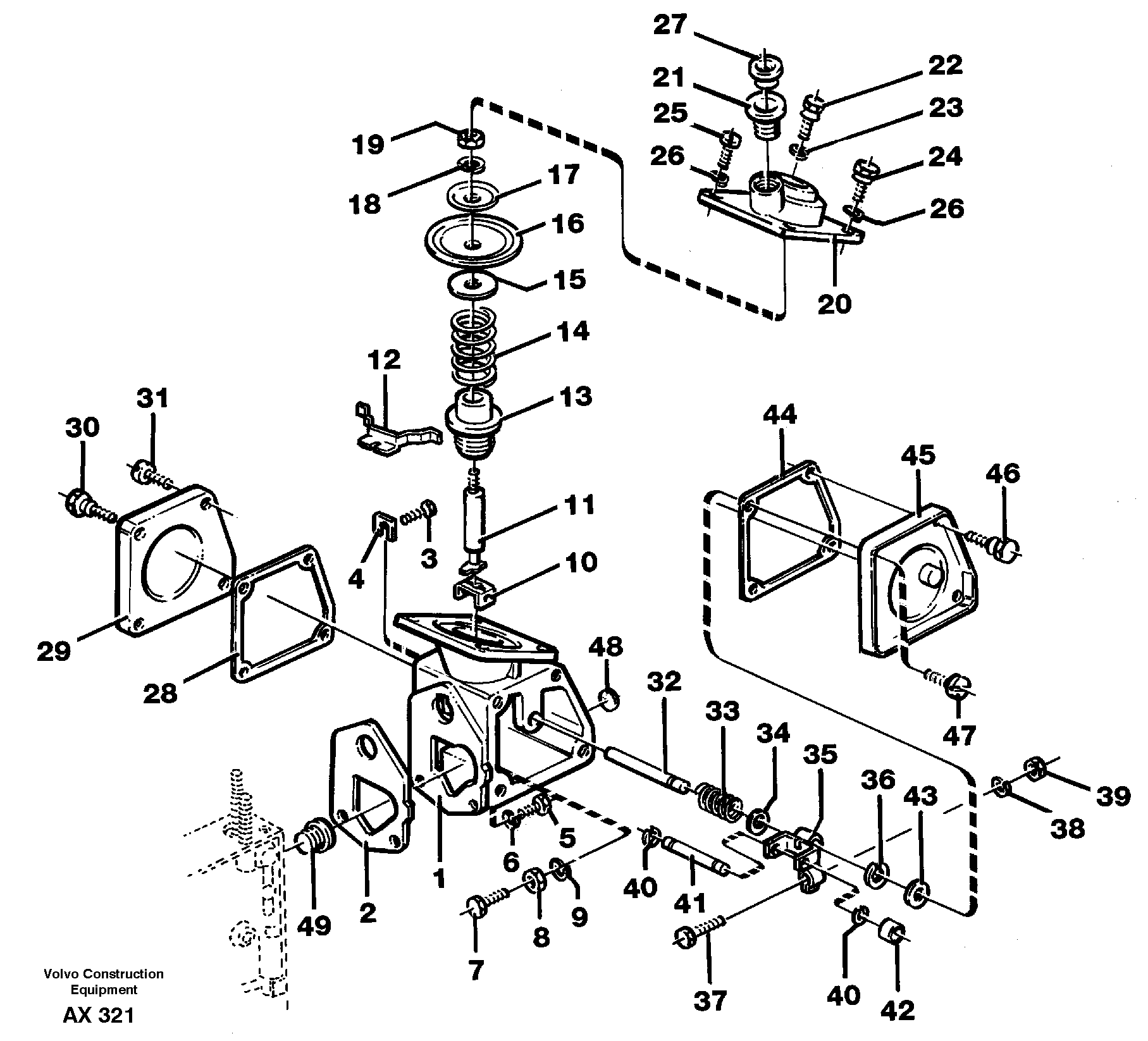 Схема запчастей Volvo L330C - 55434 Smoke limiter L330C SER NO 60188-