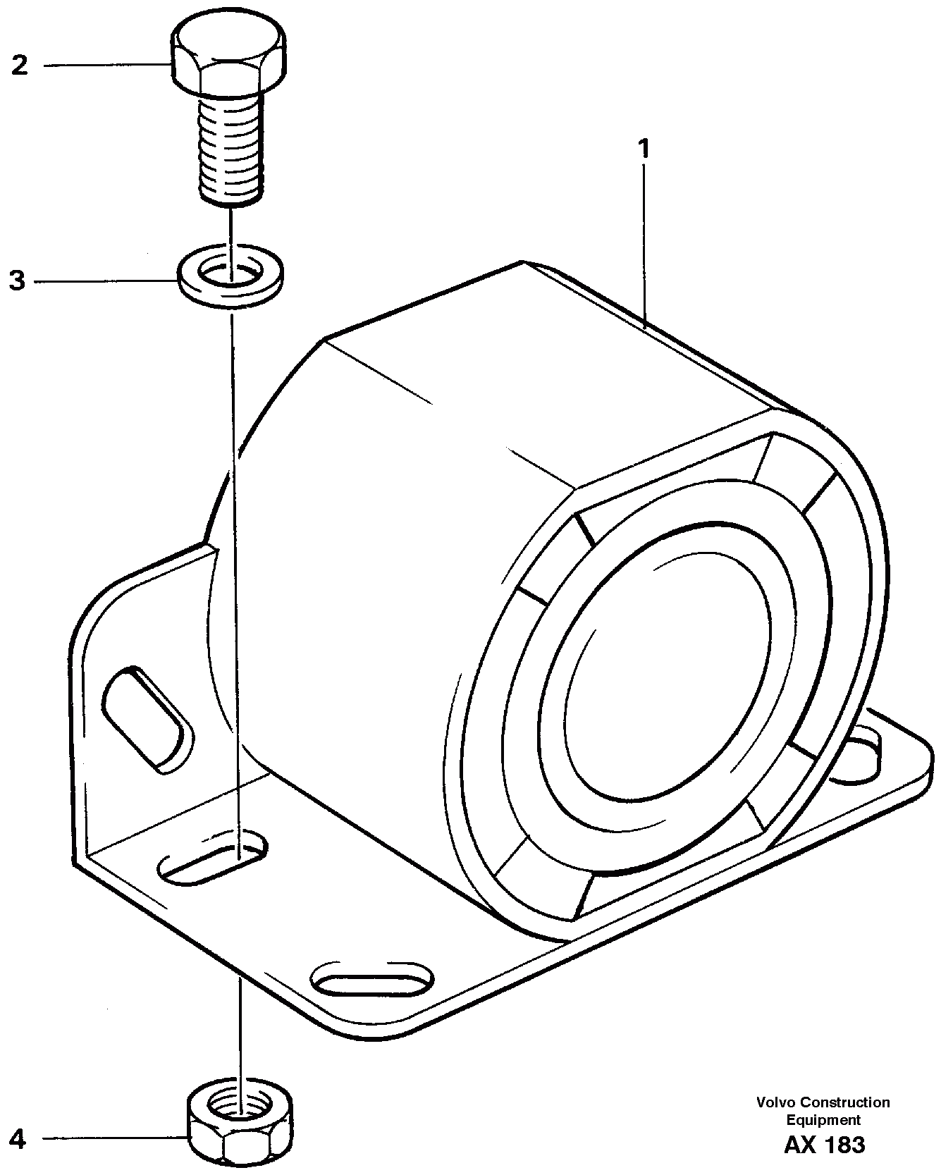 Схема запчастей Volvo L330C - 44120 Back-up warning unit L330C SER NO 60188-