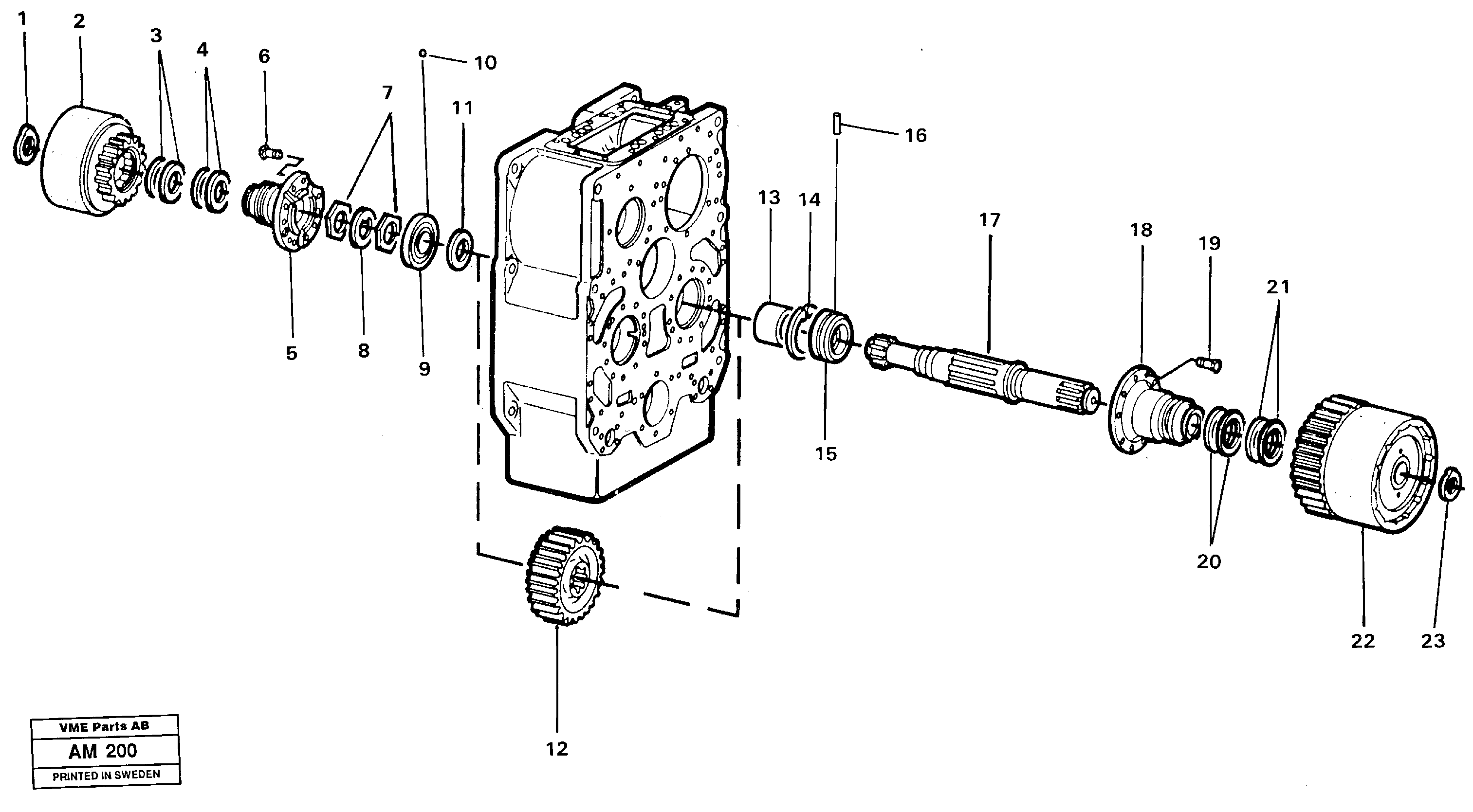 Схема запчастей Volvo L330C - 22360 Clutch shaft, 1st & 3rd L330C VOLVO BM VOLVO BM L330C SER NO - 60187