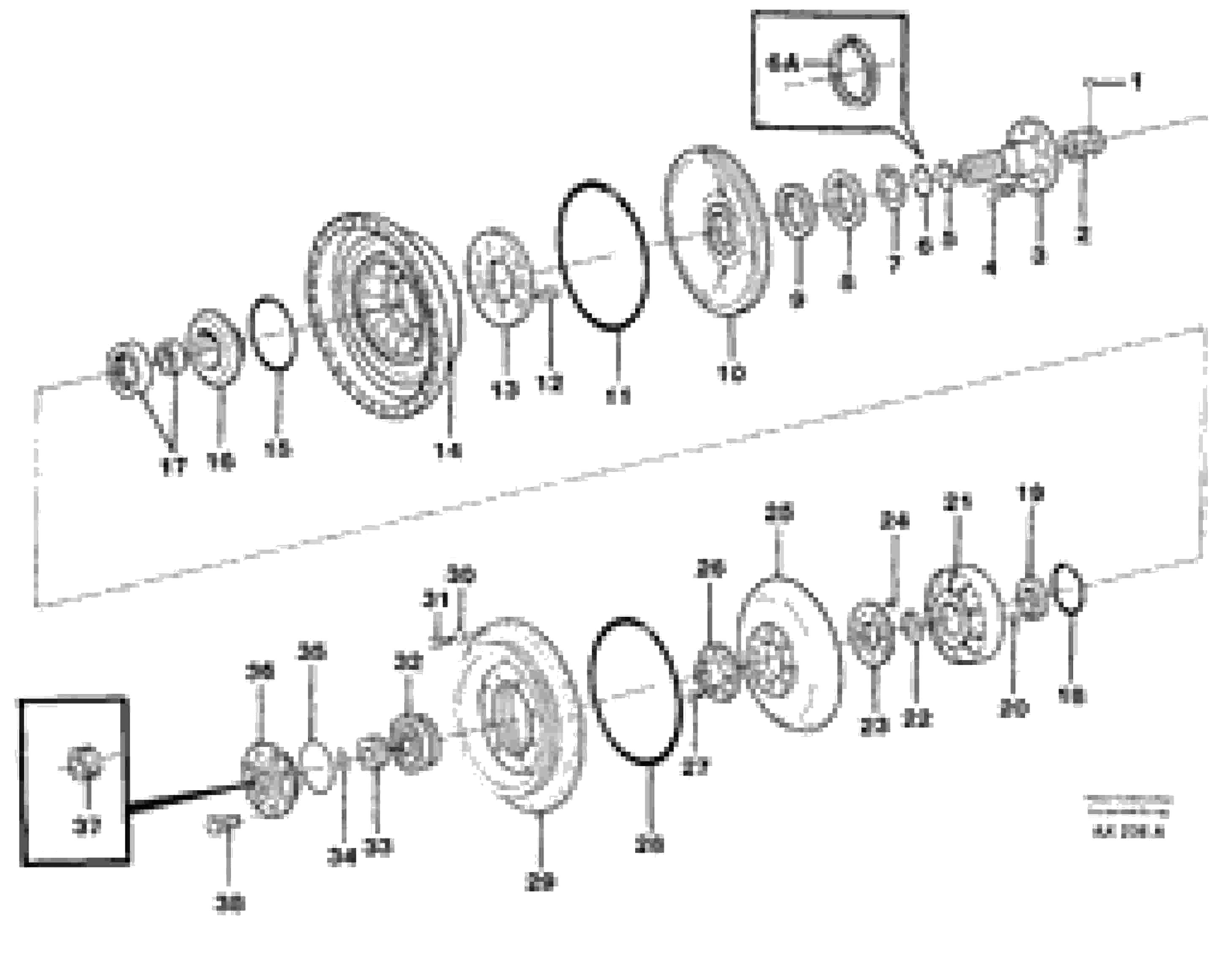 Схема запчастей Volvo L330C - 57675 Torque converter L330C SER NO 60188-