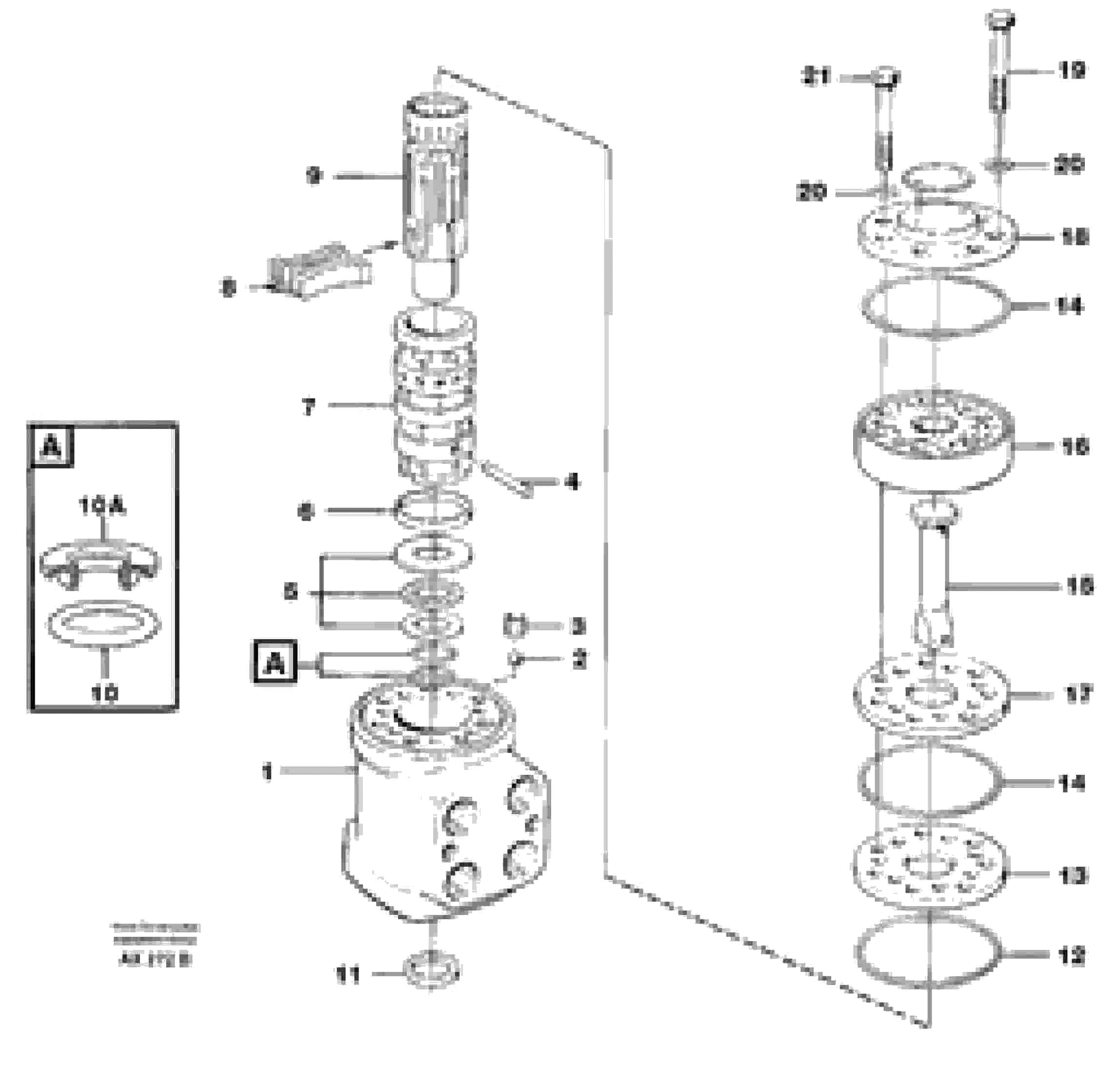 Схема запчастей Volvo L330C - 76765 Steering unit L330C SER NO 60188-