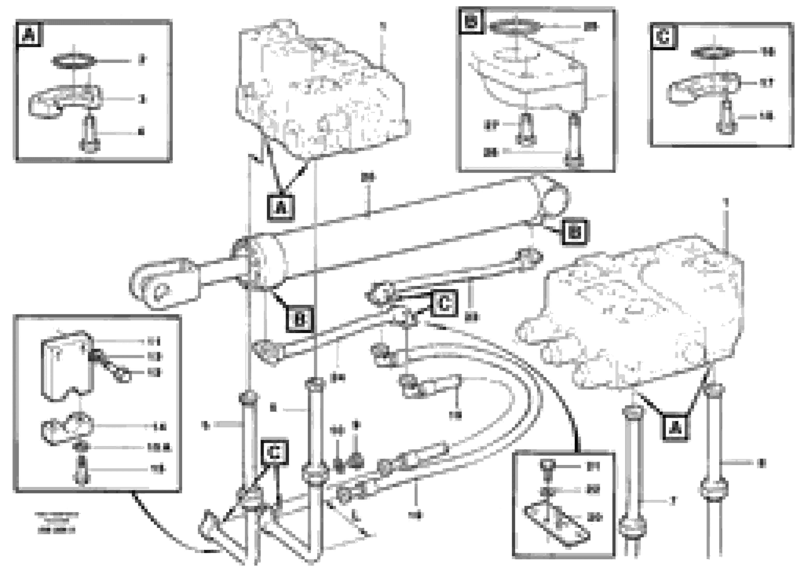 Схема запчастей Volvo L330C - 59786 Hydraulic system: lift function L330C VOLVO BM VOLVO BM L330C SER NO - 60187