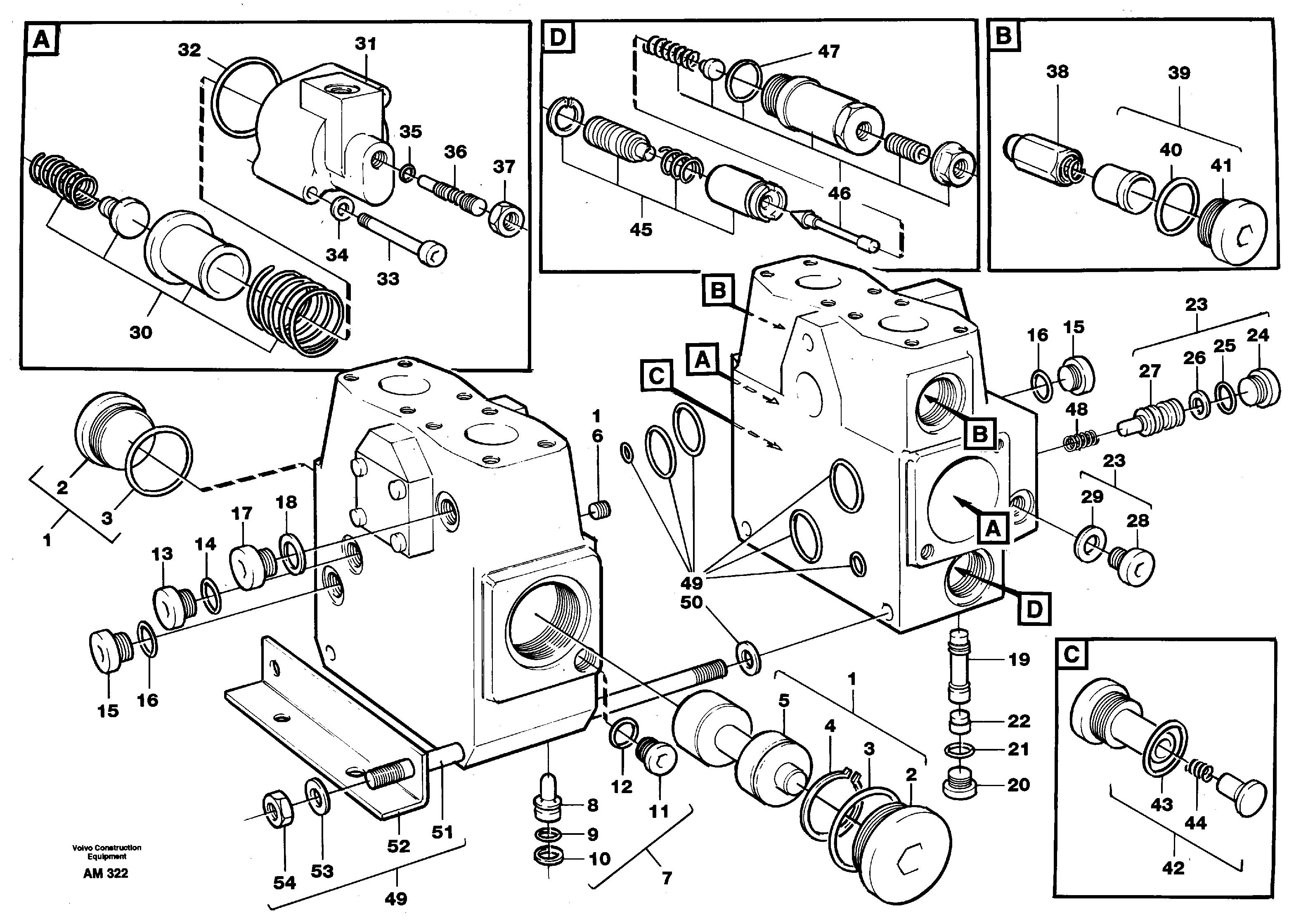 Схема запчастей Volvo L330C - 35374 Valve, 3rd function L330C VOLVO BM VOLVO BM L330C SER NO - 60187