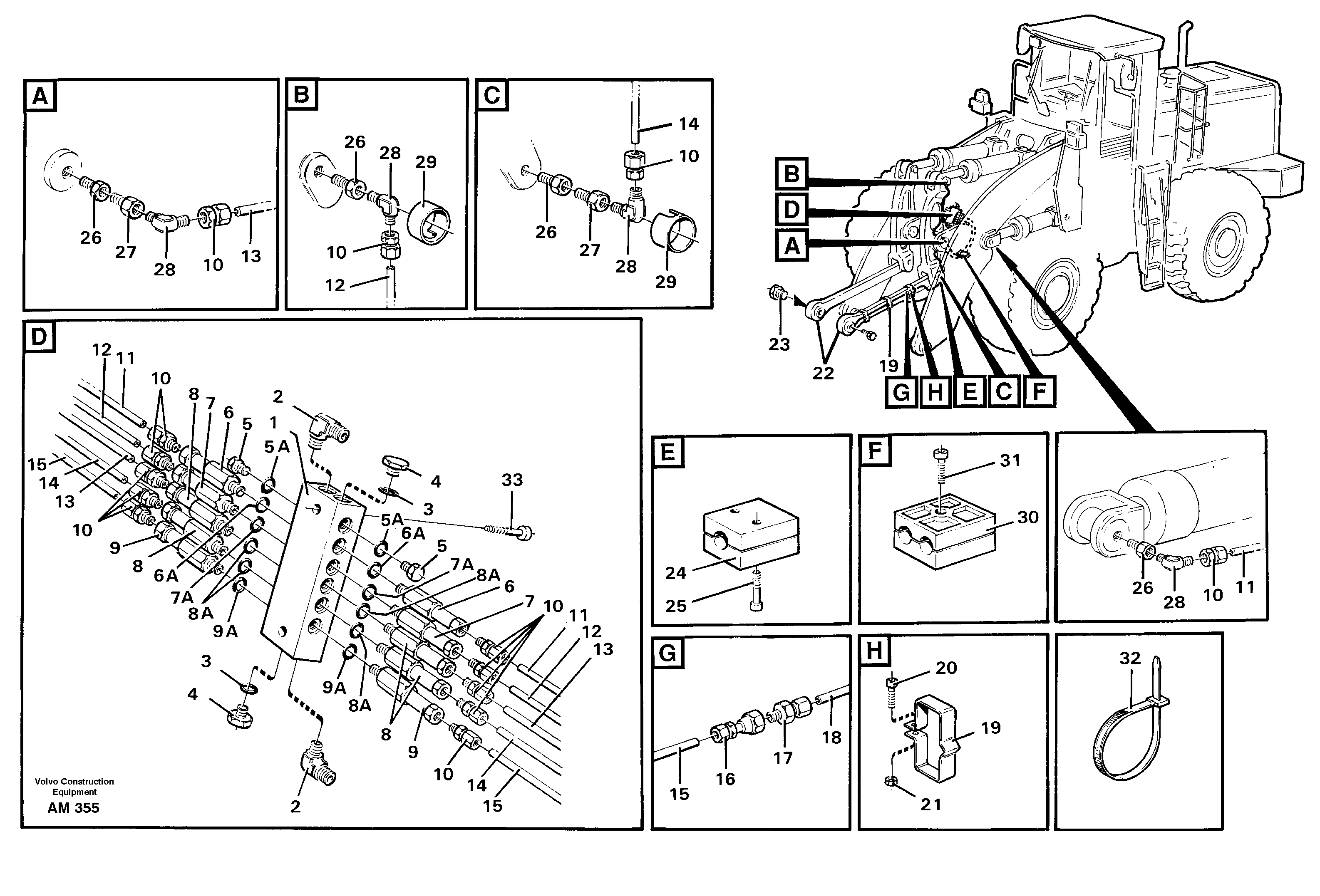 Схема запчастей Volvo L330C - 69748 Distribution block, B2 L330C VOLVO BM VOLVO BM L330C SER NO - 60187