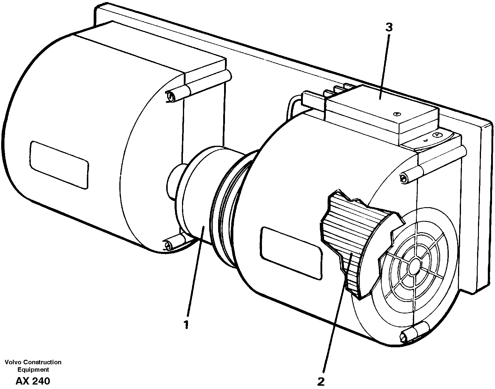 Схема запчастей Volvo L330C - 30595 Fan L330C SER NO 60188-