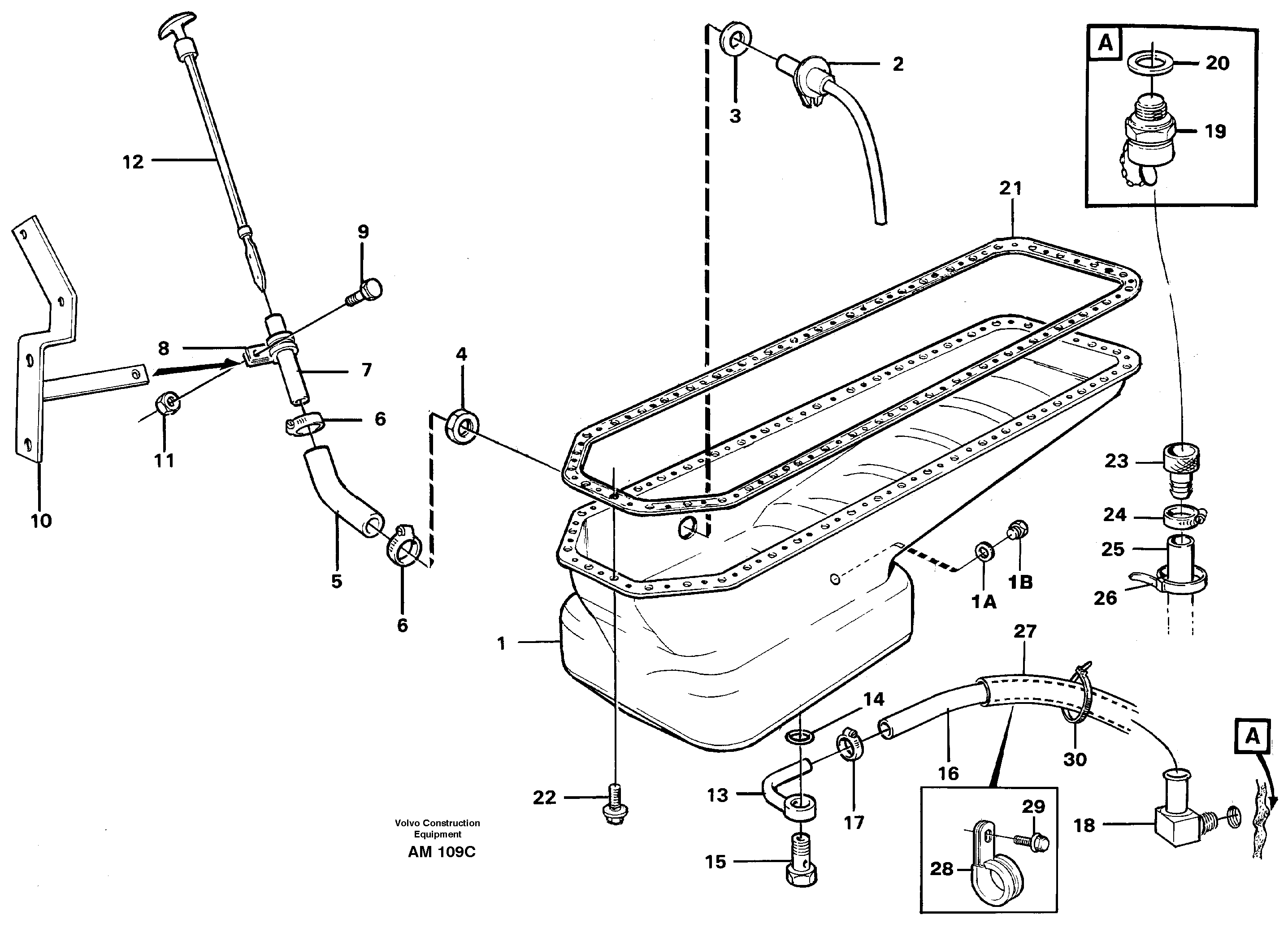 Схема запчастей Volvo L330C - 91262 Oil sump L330C VOLVO BM VOLVO BM L330C SER NO - 60187