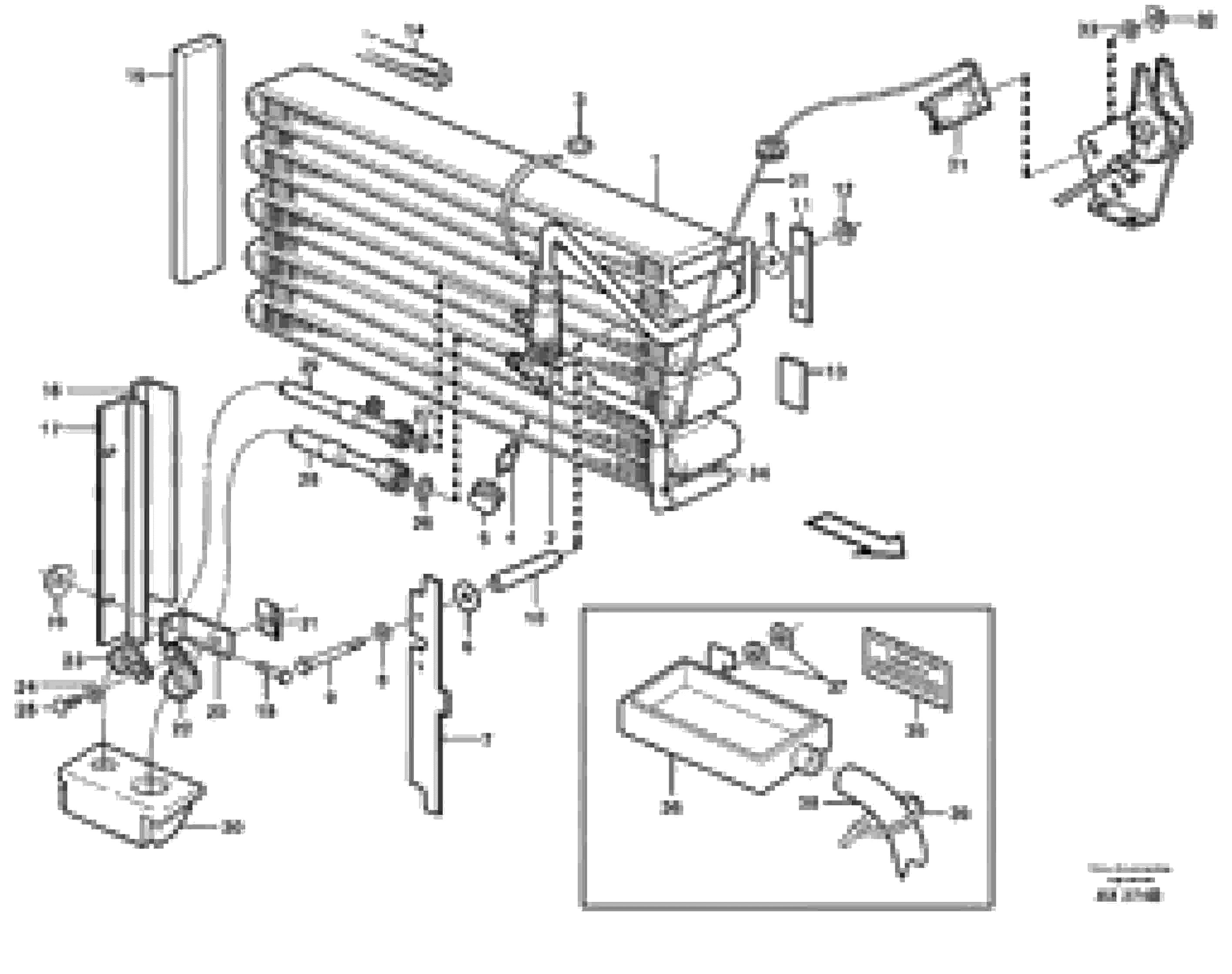 Схема запчастей Volvo L330C - 57780 Evaporator, assembly L330C SER NO 60188-