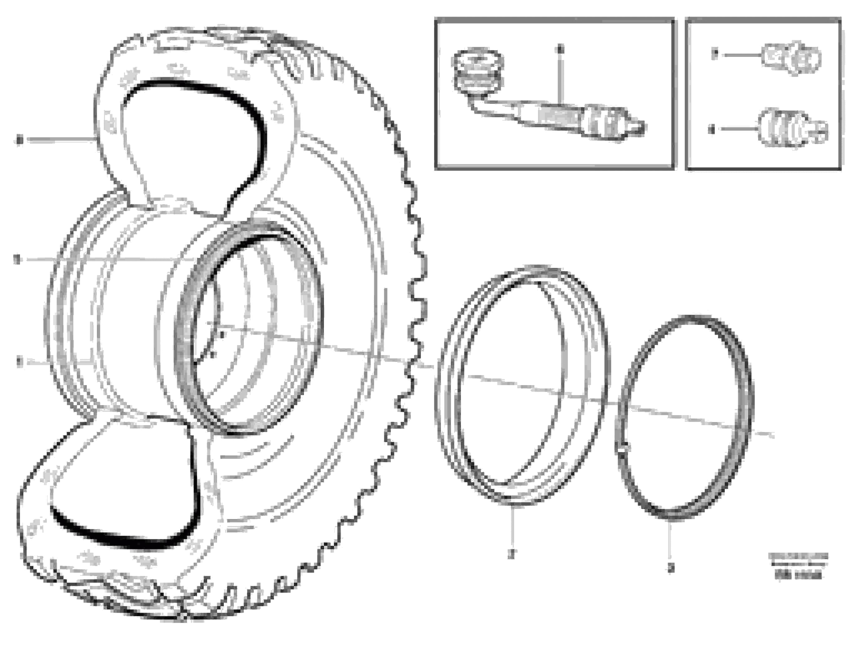 Схема запчастей Volvo L50E - 36949 Wheel L50E BRAZIL, S/N 71001 -