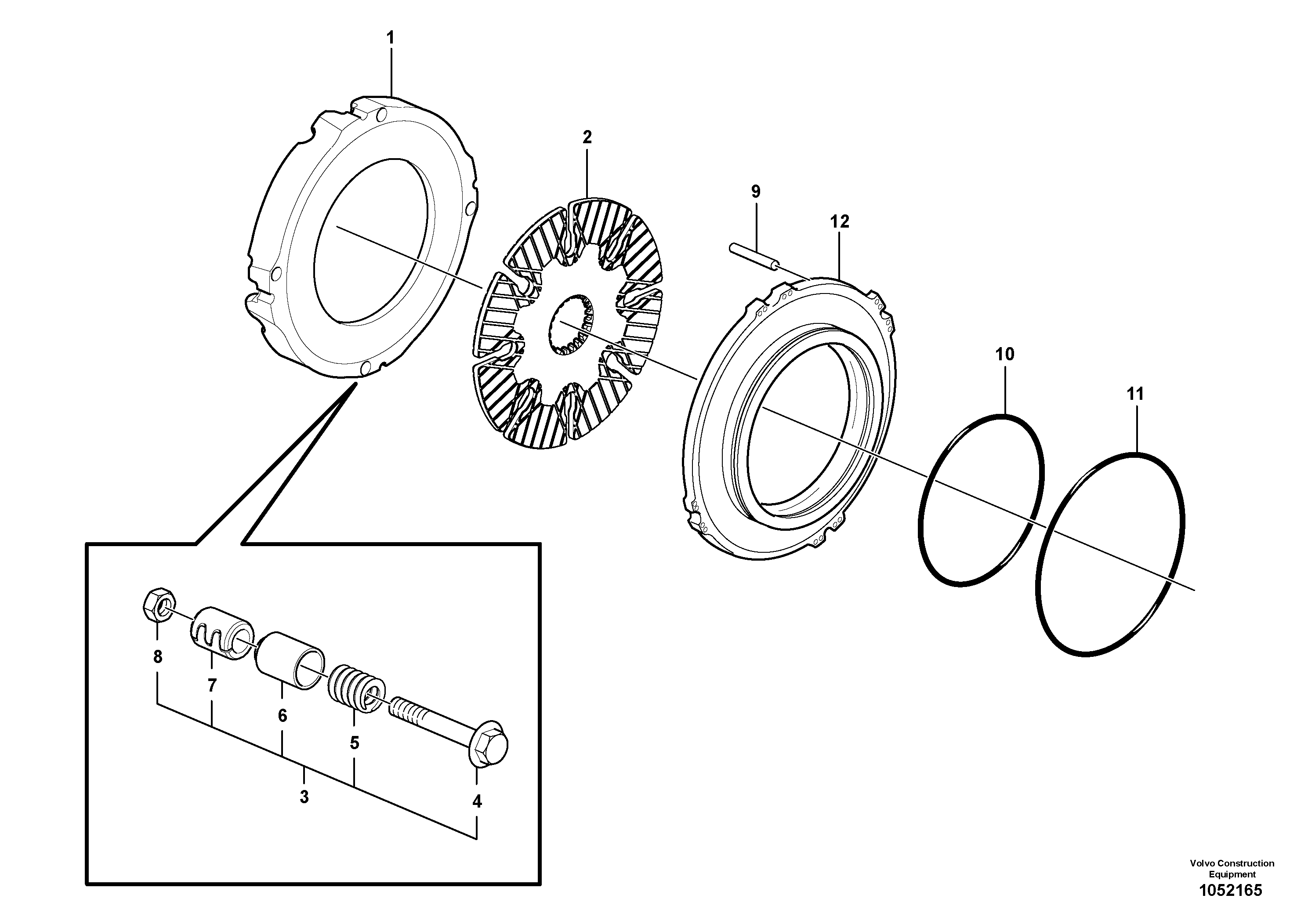 Схема запчастей Volvo L90F - 42729 Multi-disc brake, rear L90F