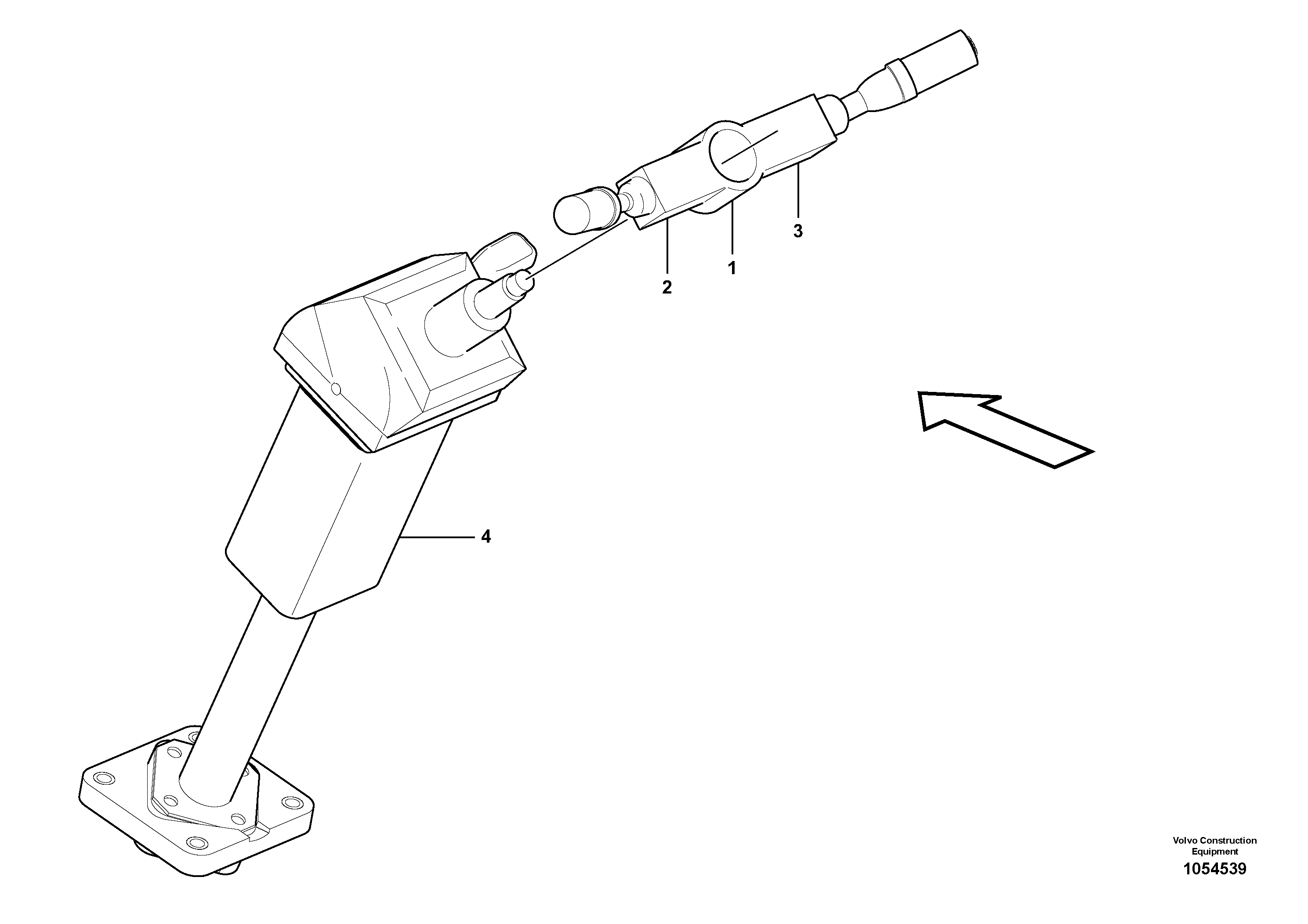 Схема запчастей Volvo L90F - 104239 Steering column with fitting parts L90F