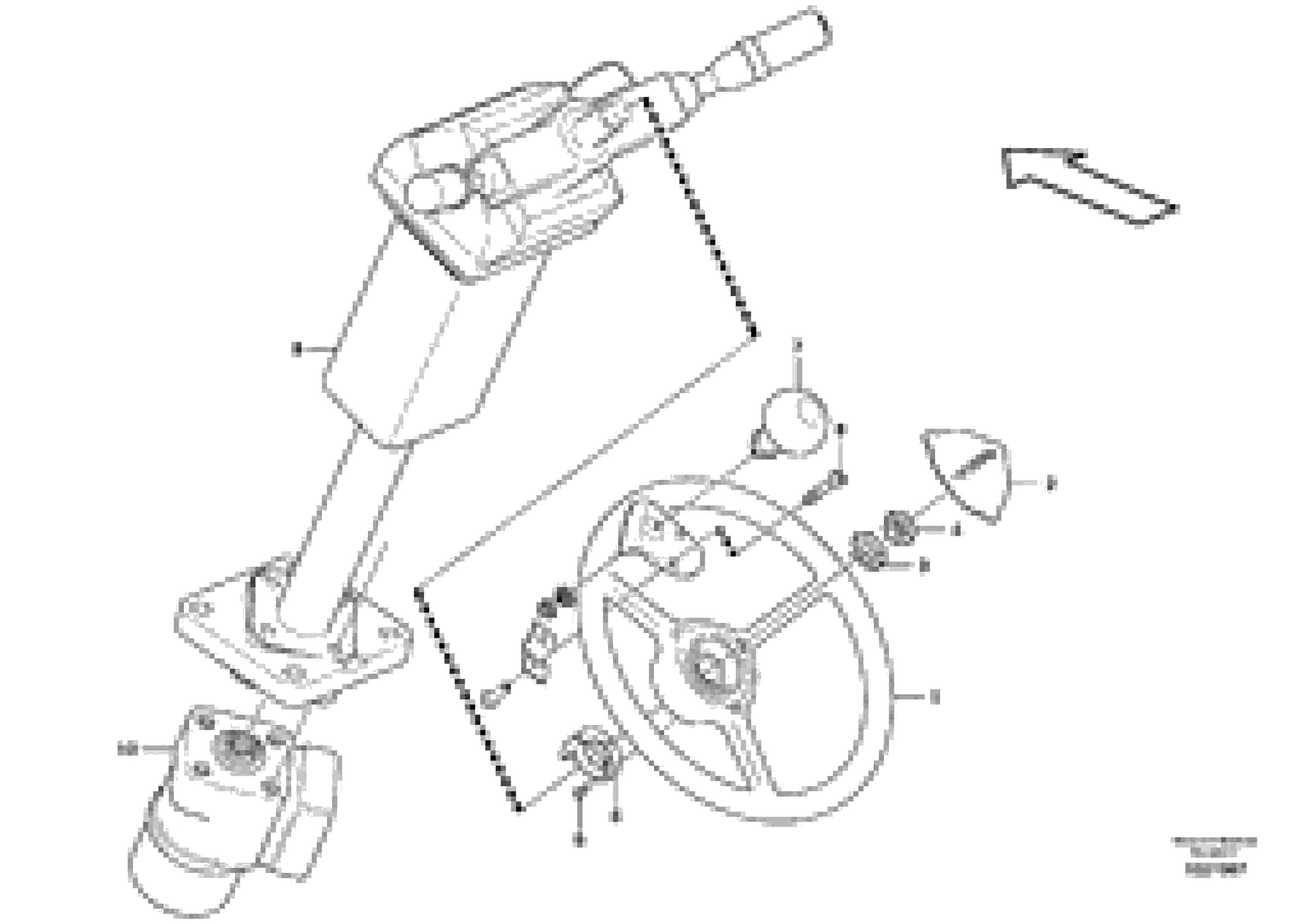 Схема запчастей Volvo L90F - 18802 Steering wheel and column L90F