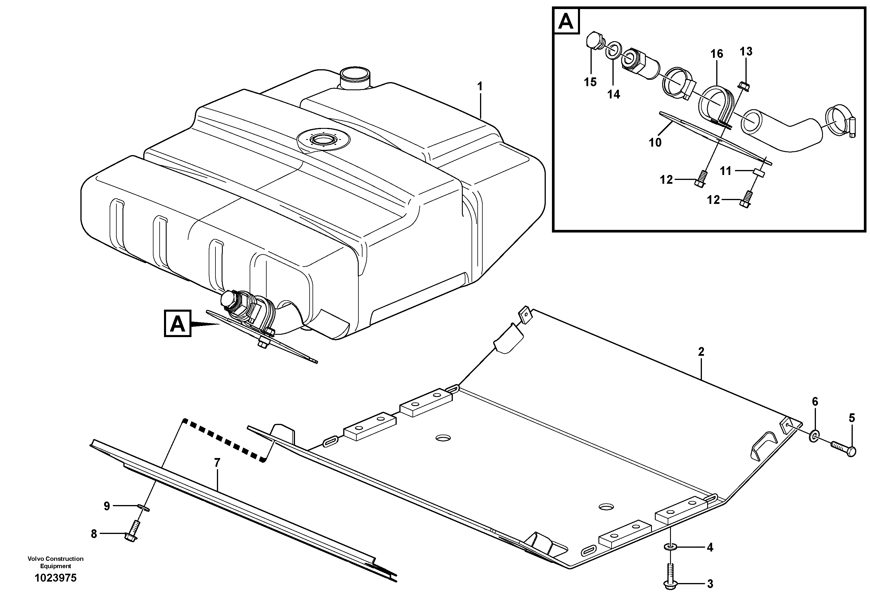 Схема запчастей Volvo L90F - 18807 Bottom-guard plates L90F