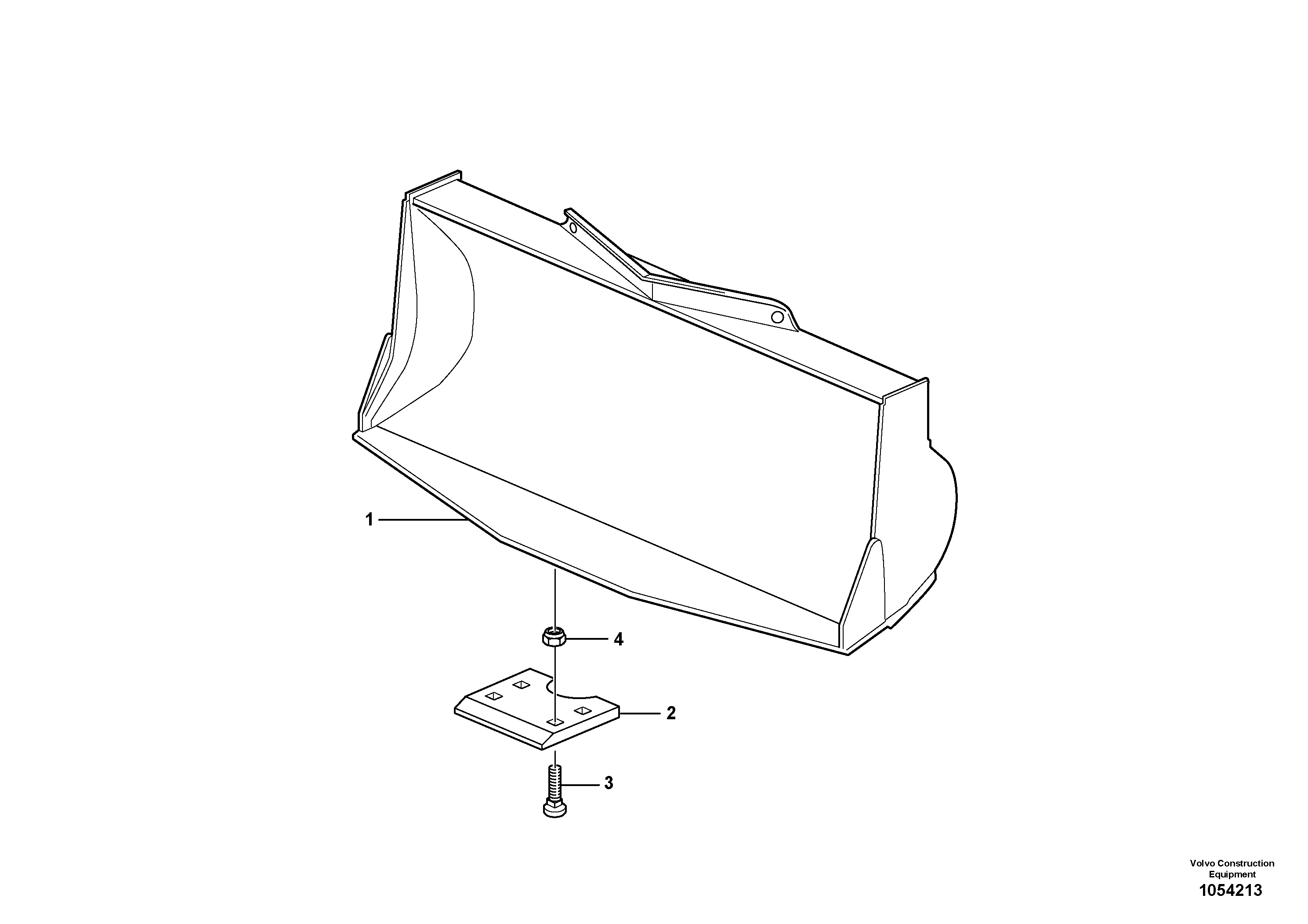 Схема запчастей Volvo L90F - 83317 Planing bucket ATTACHMENTS ATTACHMENTS WHEEL LOADERS GEN. F