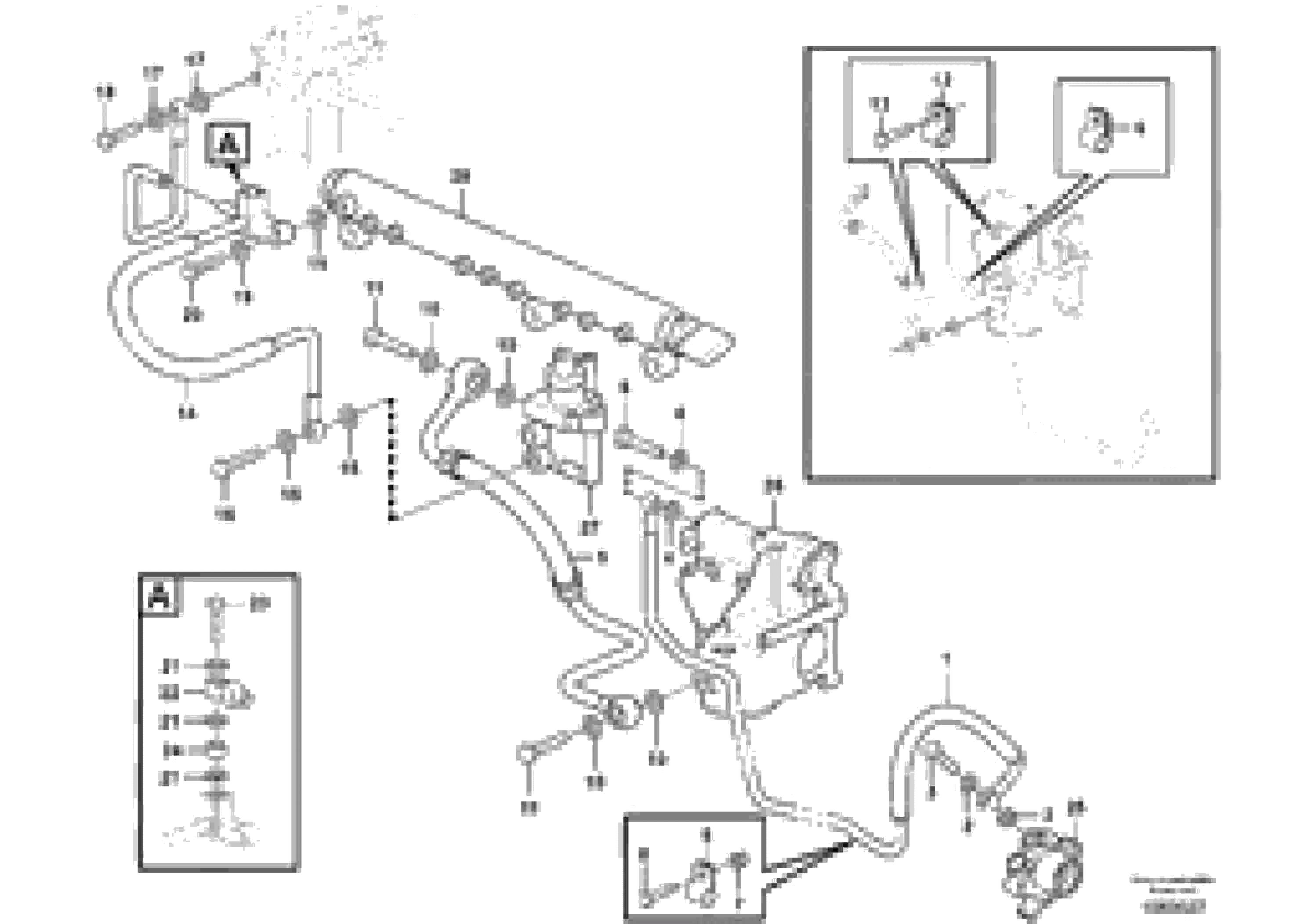 Схема запчастей Volvo L90F - 50561 Fuel pipes, fuel pump L90F