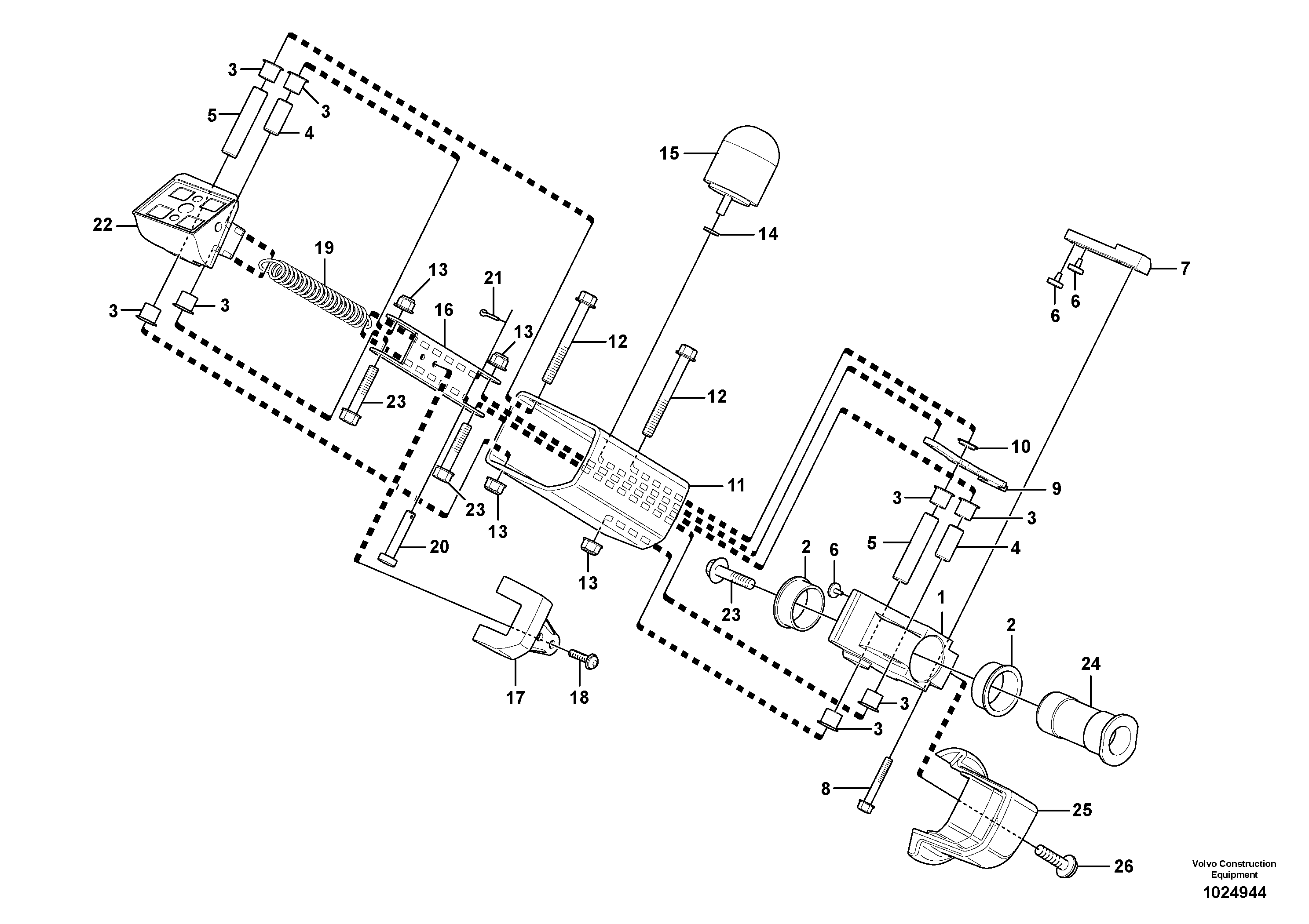 Схема запчастей Volvo L90F - 97254 Release mechanism L90F