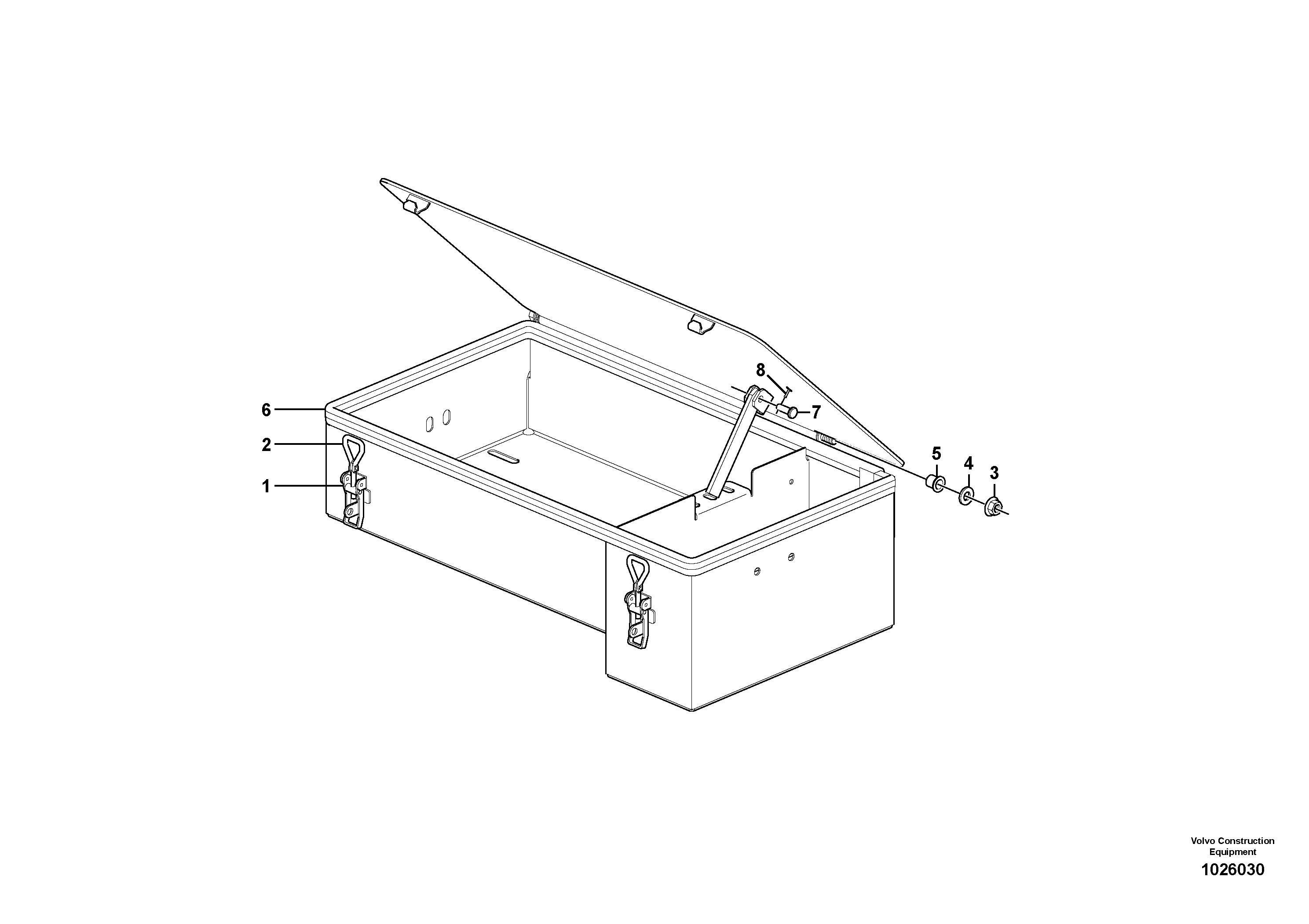 Схема запчастей Volvo L90F - 31992 Tool box L90F