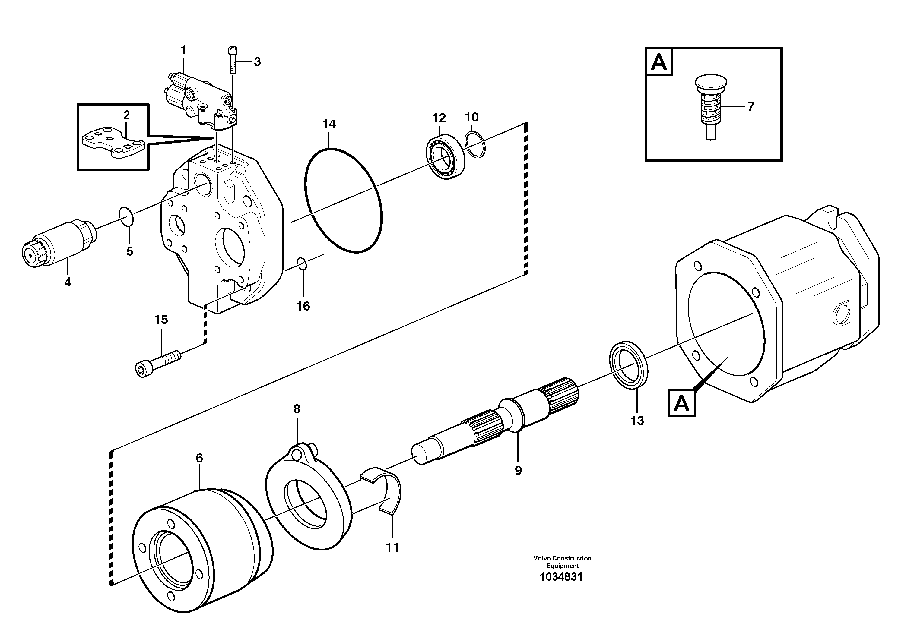 Схема запчастей Volvo L90F - 32700 Гидронасос (основной насос) L90F