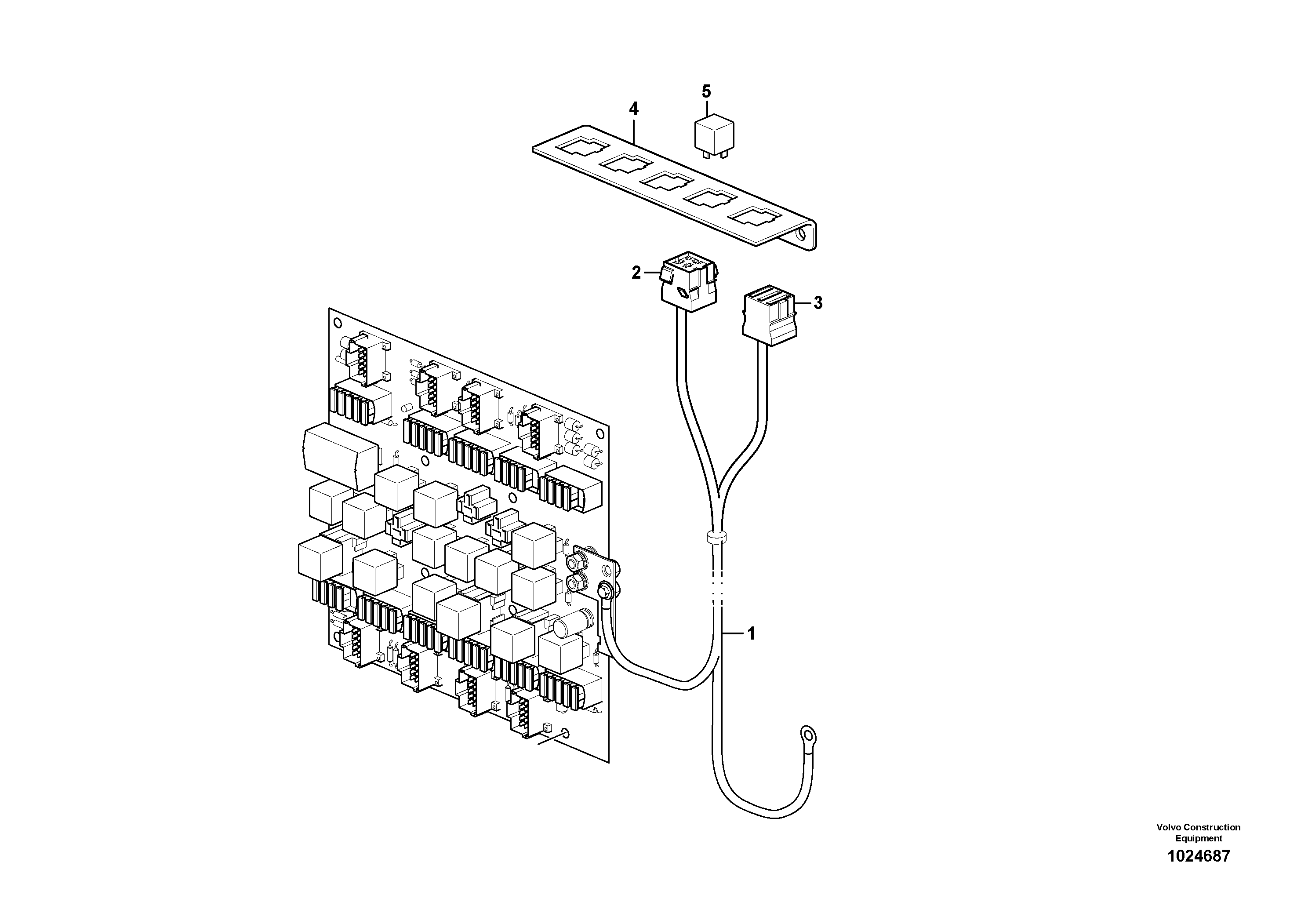 Схема запчастей Volvo L90F - 62018 Cable harness, heating fuel filter L90F