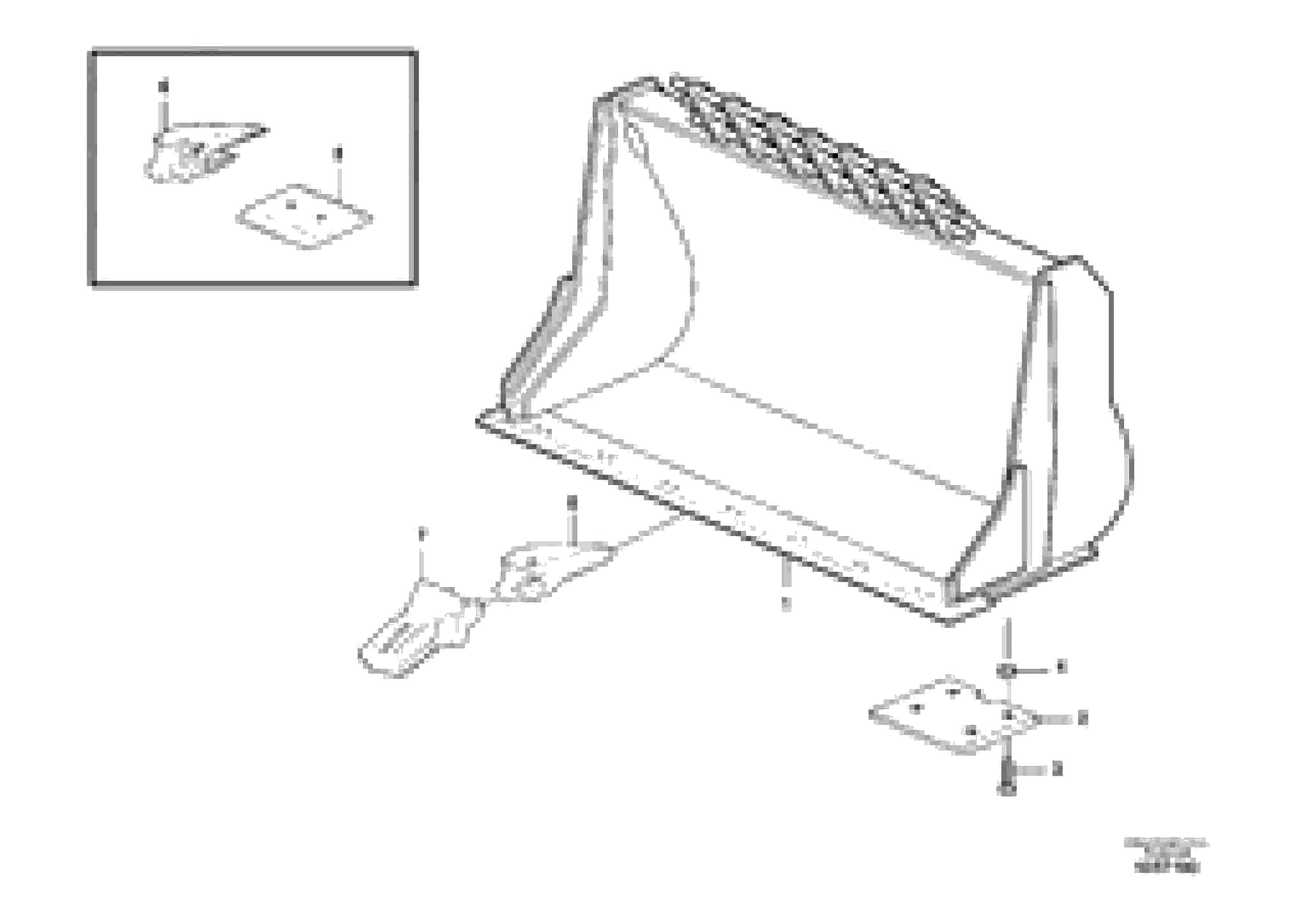 Схема запчастей Volvo L90F - 84035 Bucket, straight with teeth ATTACHMENTS ATTACHMENTS WHEEL LOADERS GEN. F