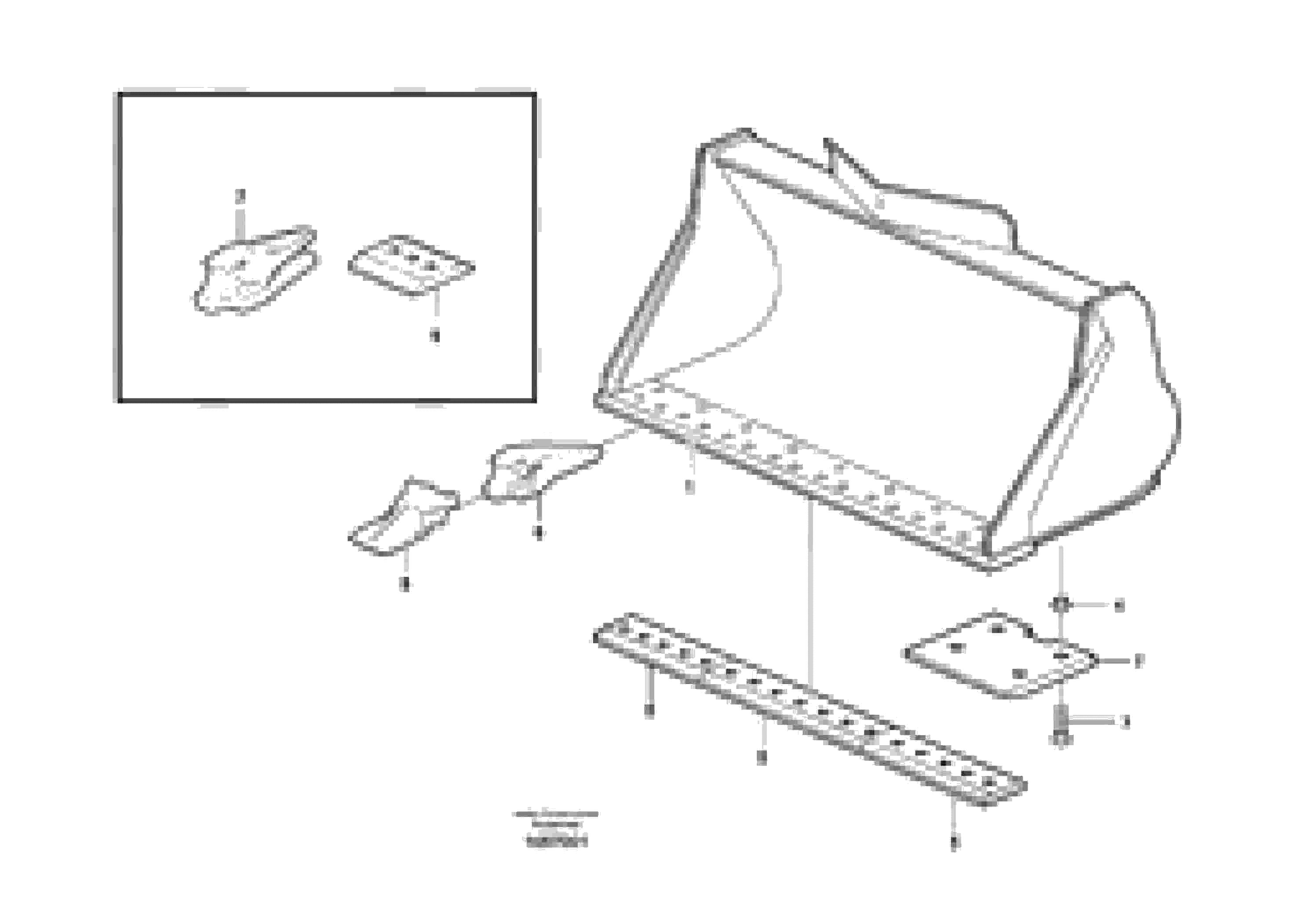 Схема запчастей Volvo L90F - 81315 Bucket, straight lip, alt. edge savers or teeth ATTACHMENTS ATTACHMENTS WHEEL LOADERS GEN. F