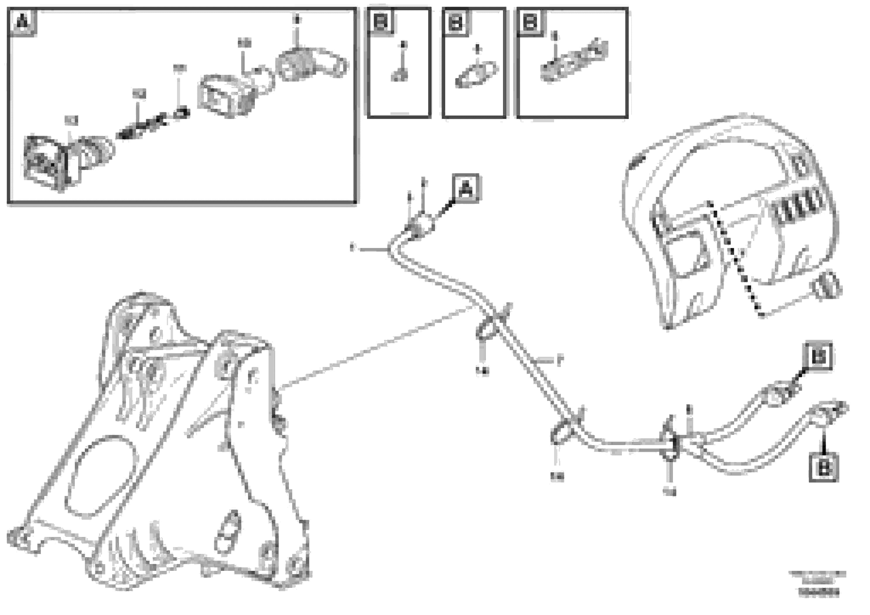 Схема запчастей Volvo L350F - 88189 Attachment locking L350F