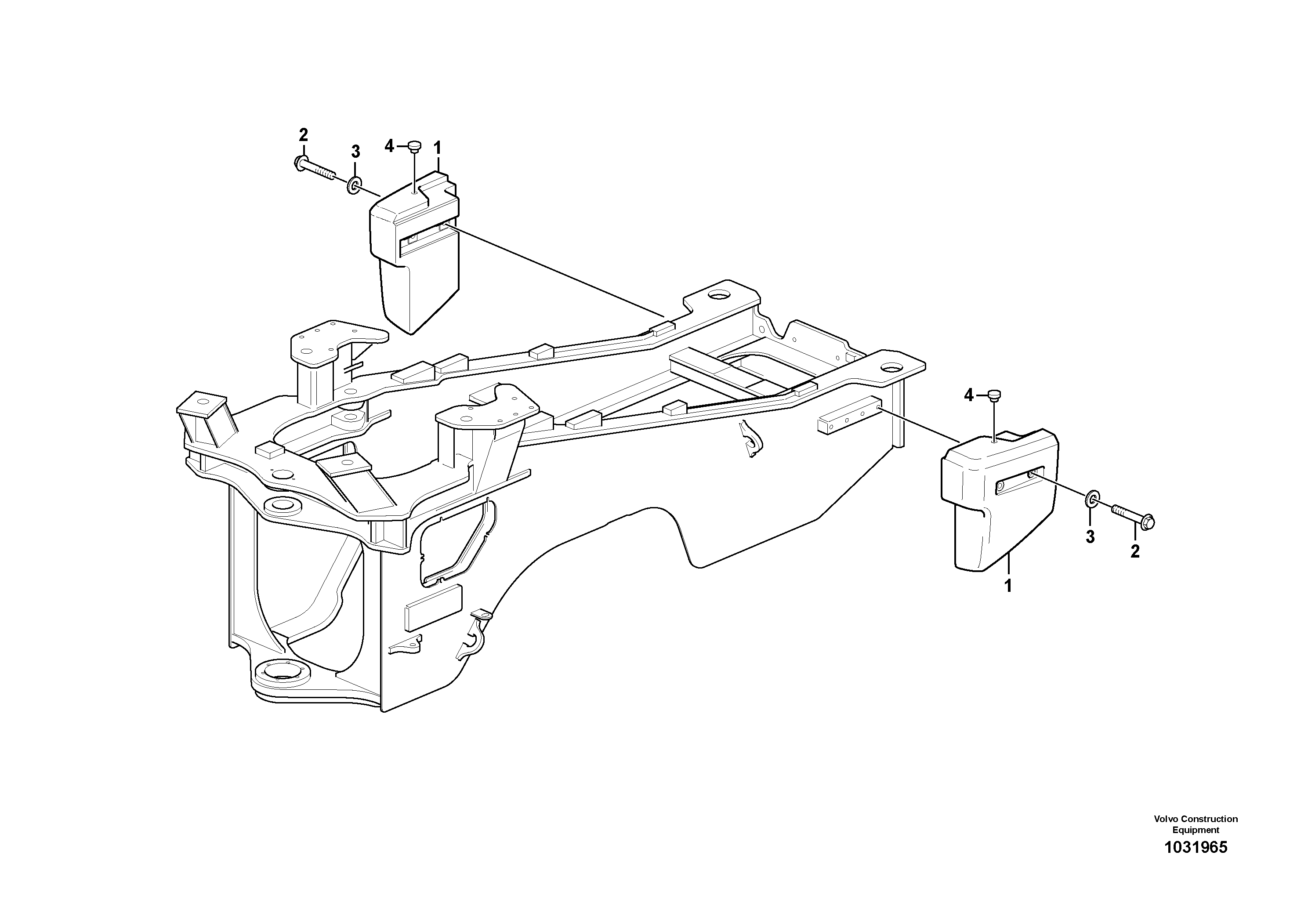 Схема запчастей Volvo L350F - 66735 Противовес L350F