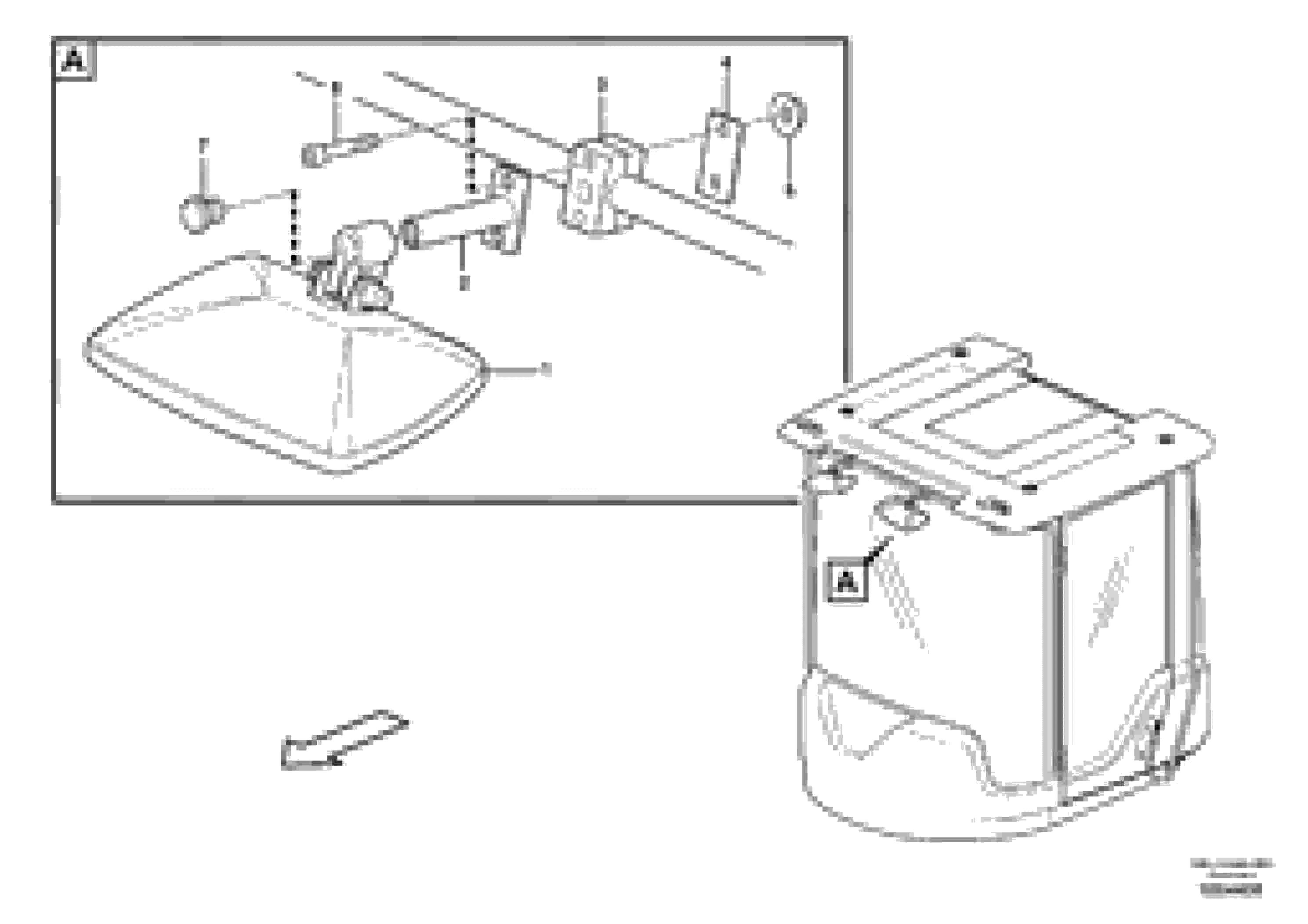 Схема запчастей Volvo L350F - 98583 Rear view mirror L350F