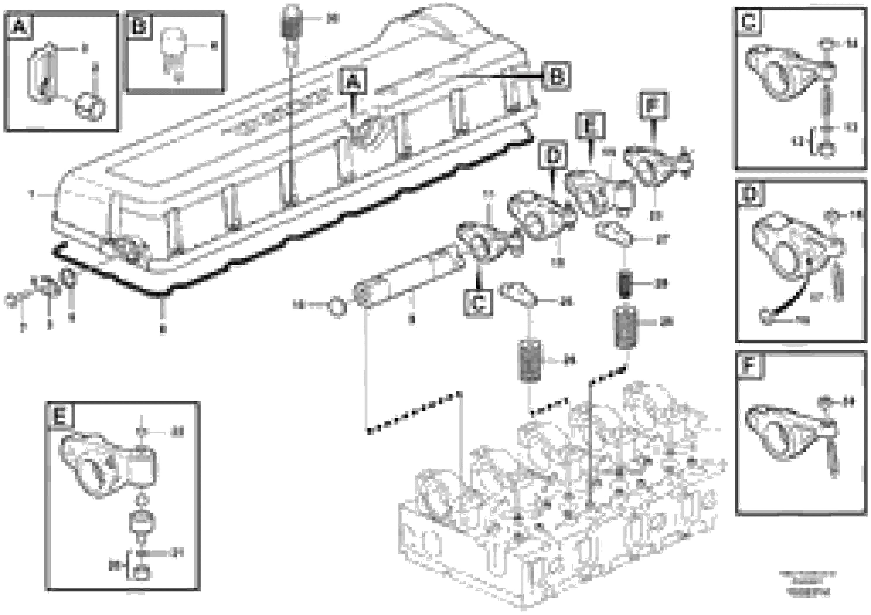 Схема запчастей Volvo L350F - 97685 Valve mechanism L350F