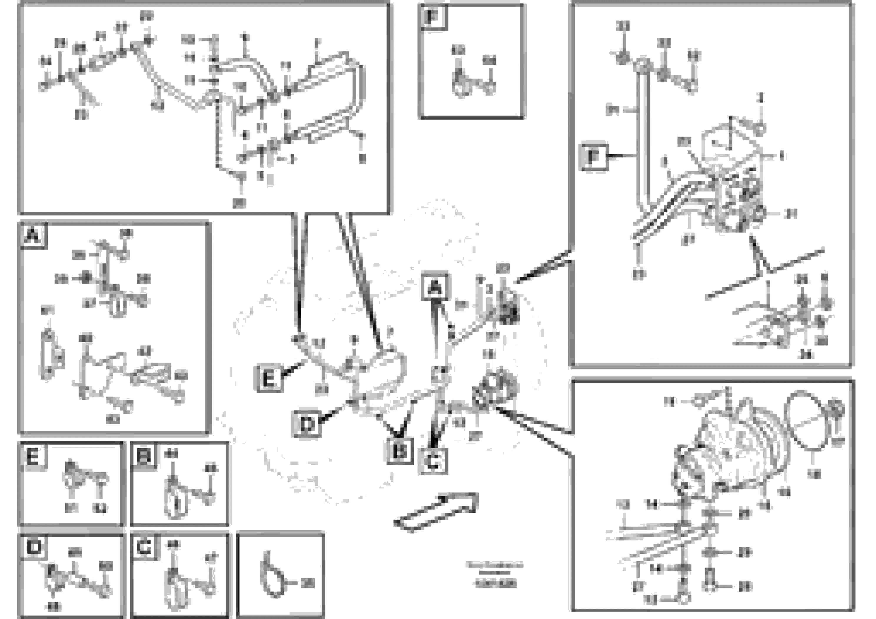 Схема запчастей Volvo L350F - 83670 Fuel pipes, fuel pump L350F