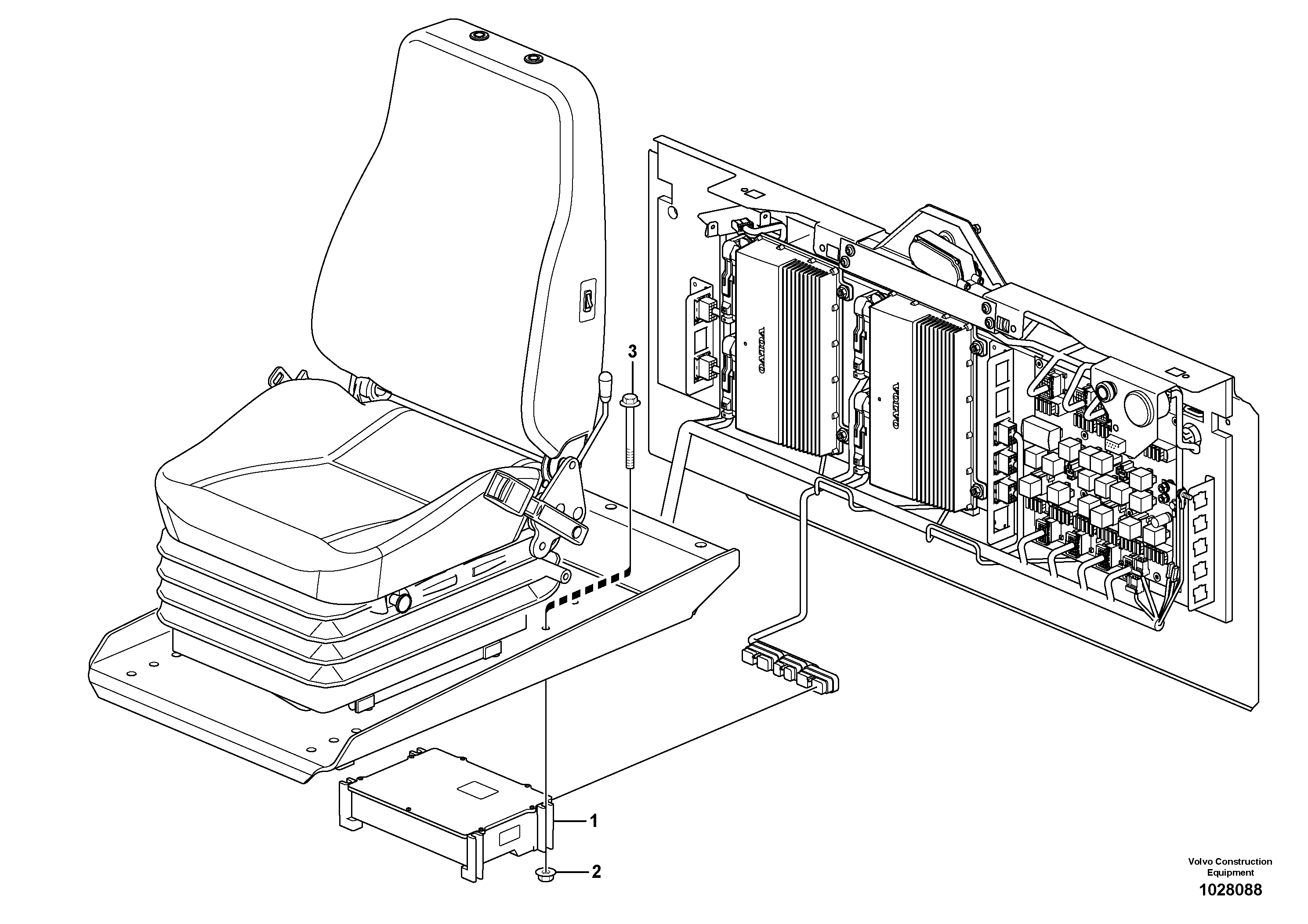 Схема запчастей Volvo L350F - 21361 Electronic unit L350F