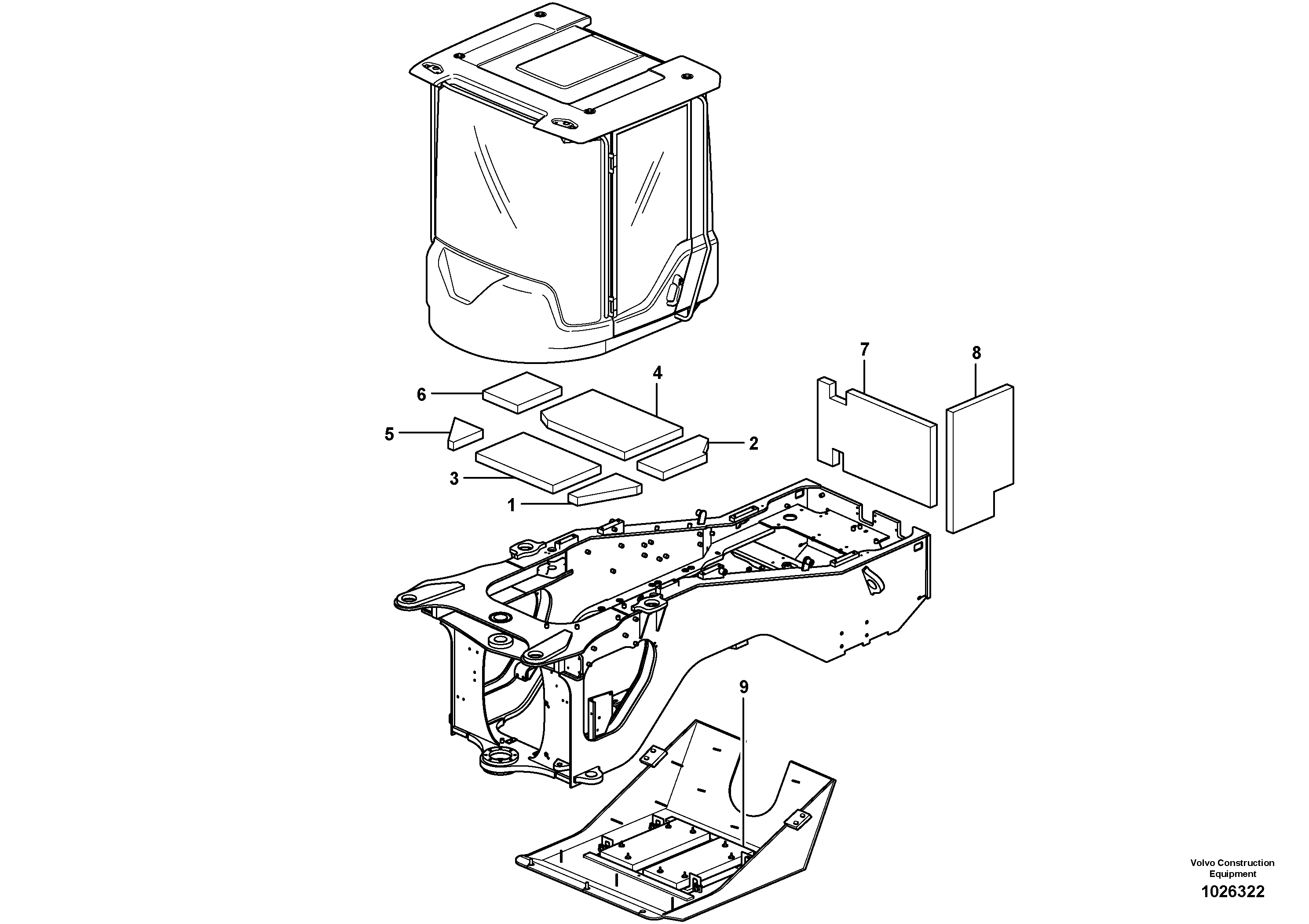 Схема запчастей Volvo L60F - 39210 Noise reduction L60F