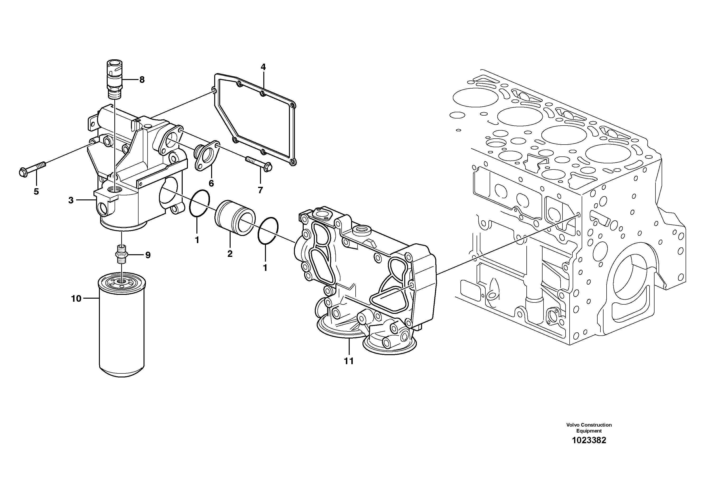 Схема запчастей Volvo L60F - 91737 Фильтр топливный L60F