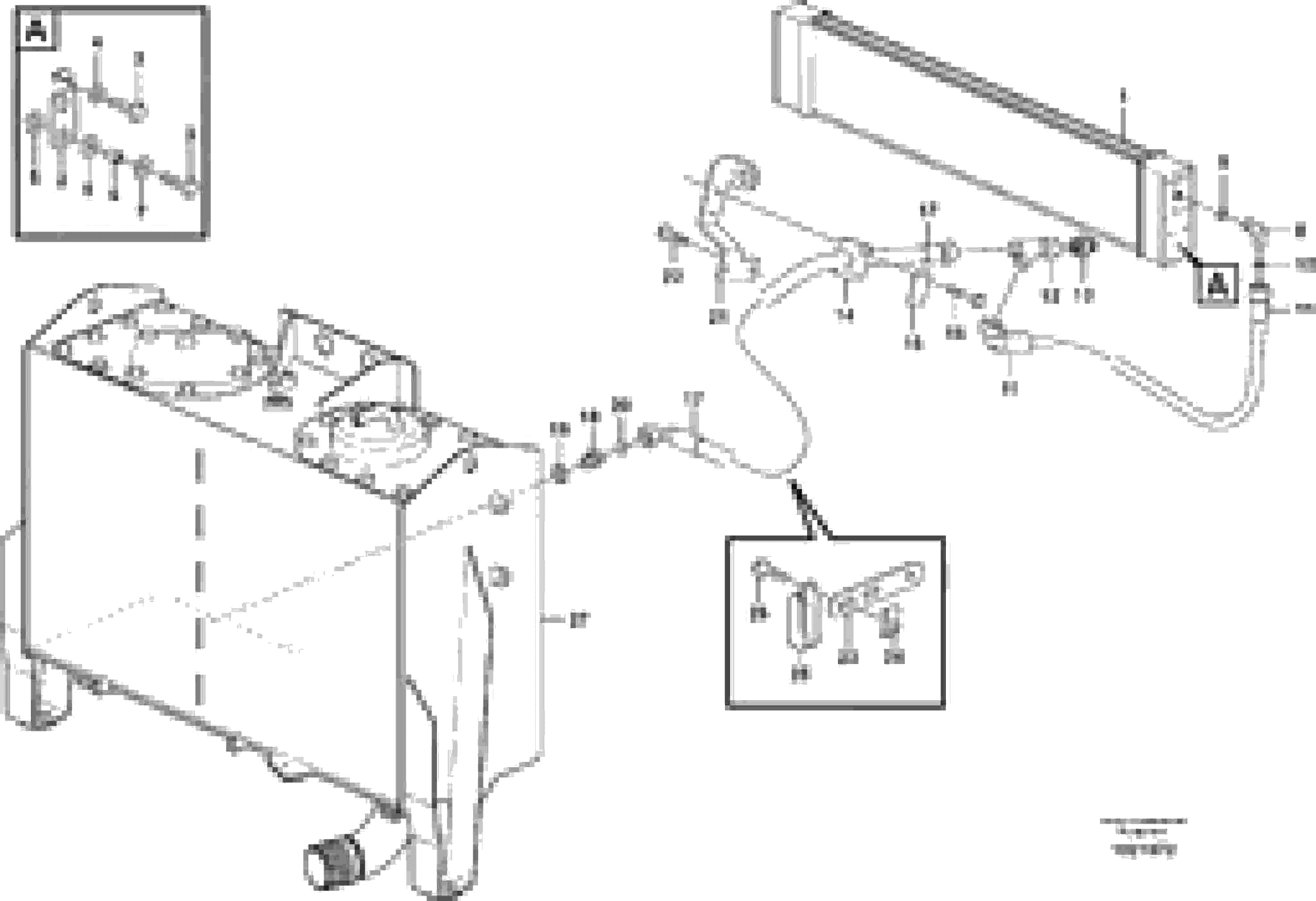 Схема запчастей Volvo L60F - 102060 Oil cooler with hoses L60F