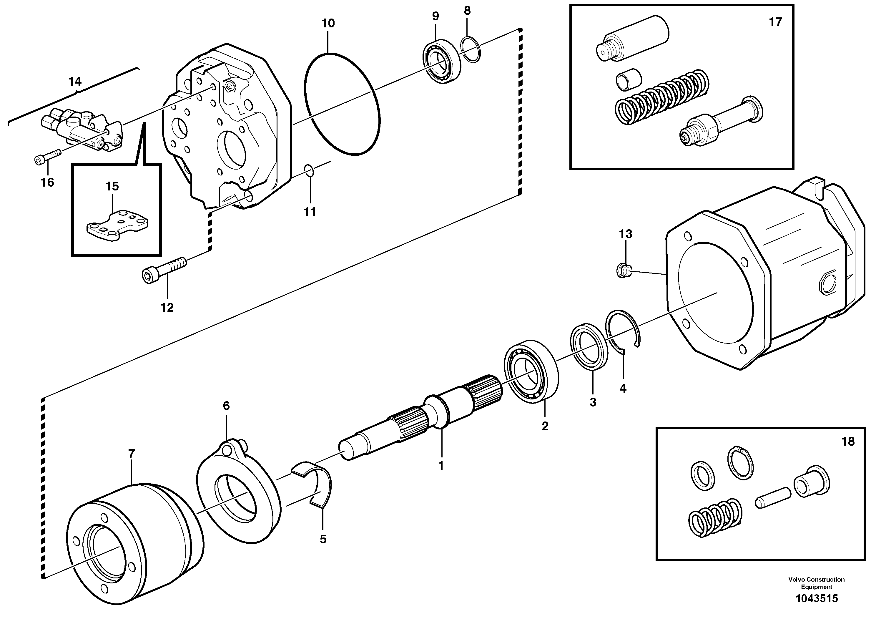 Схема запчастей Volvo L60F - 43429 Гидронасос (основной насос) L60F