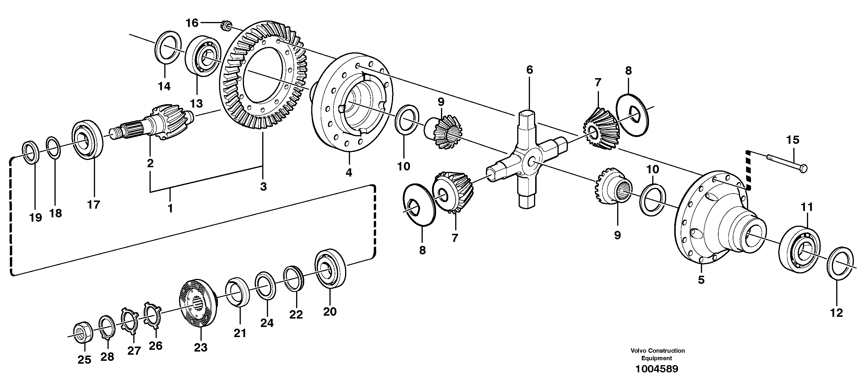 Схема запчастей Volvo L70F - 53351 Final drive, front L70F