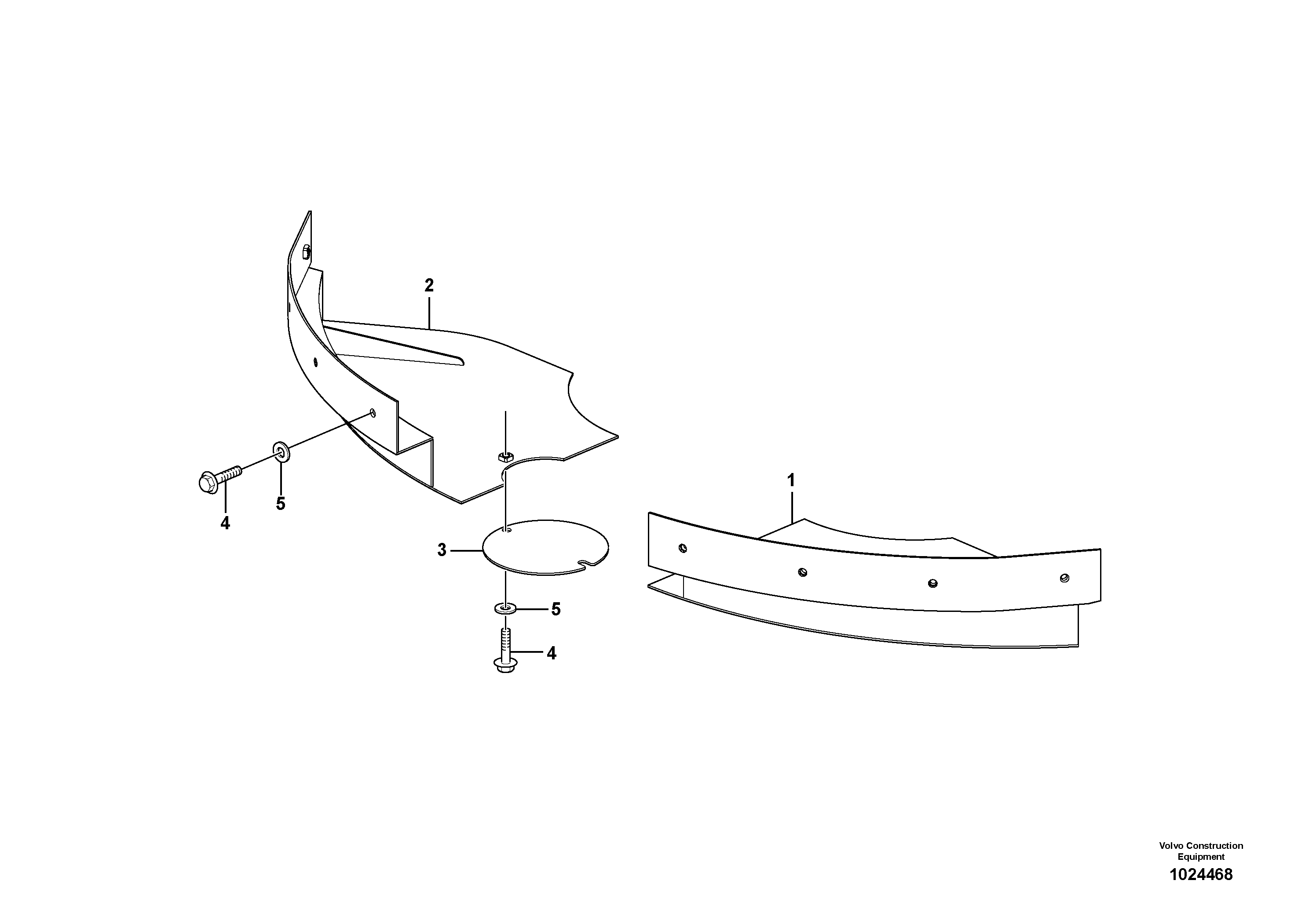 Схема запчастей Volvo L70F - 4863 Protecting plates L70F