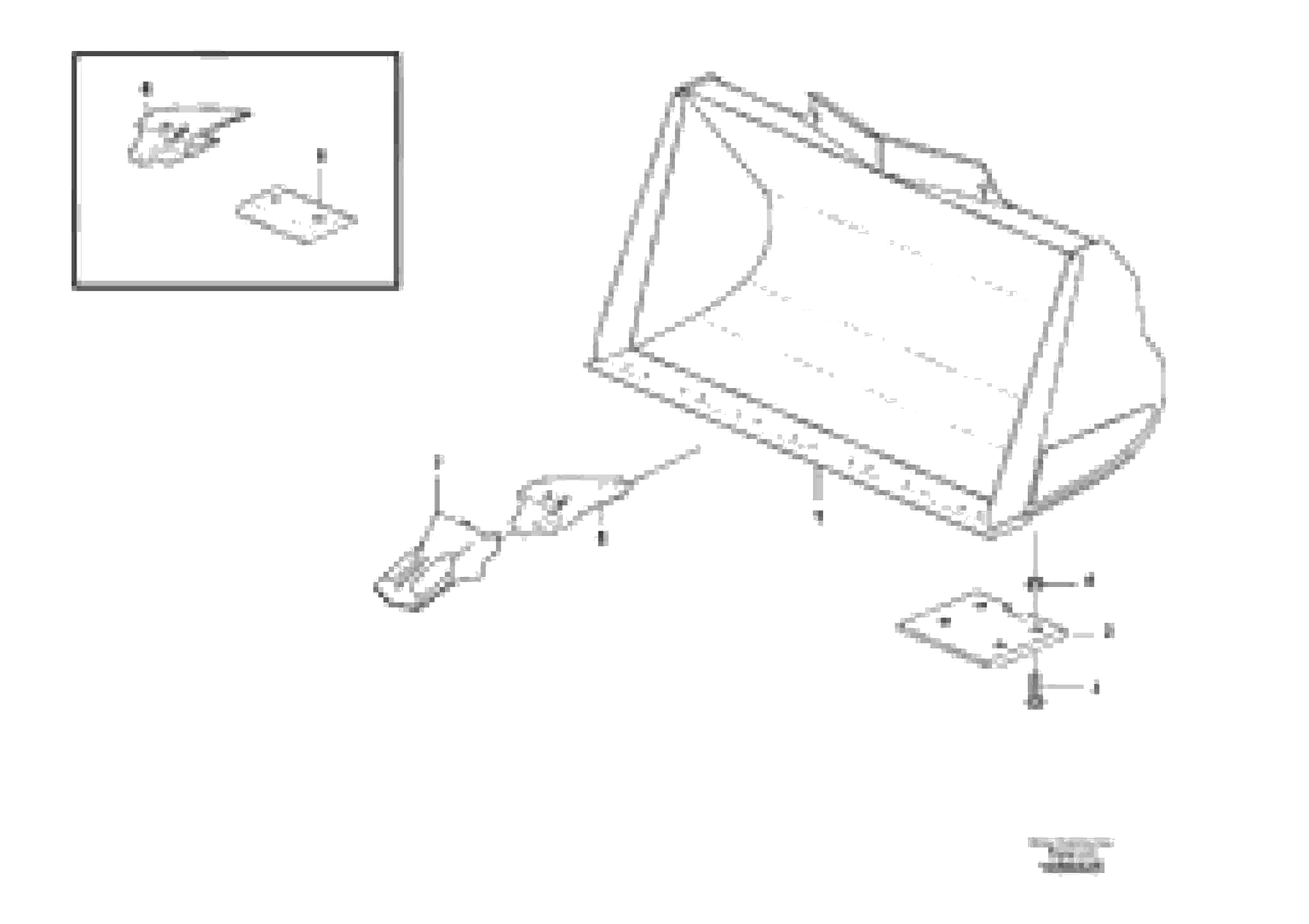 Схема запчастей Volvo L70F - 77661 Bucket, straight with teeth ATTACHMENTS ATTACHMENTS WHEEL LOADERS GEN. F