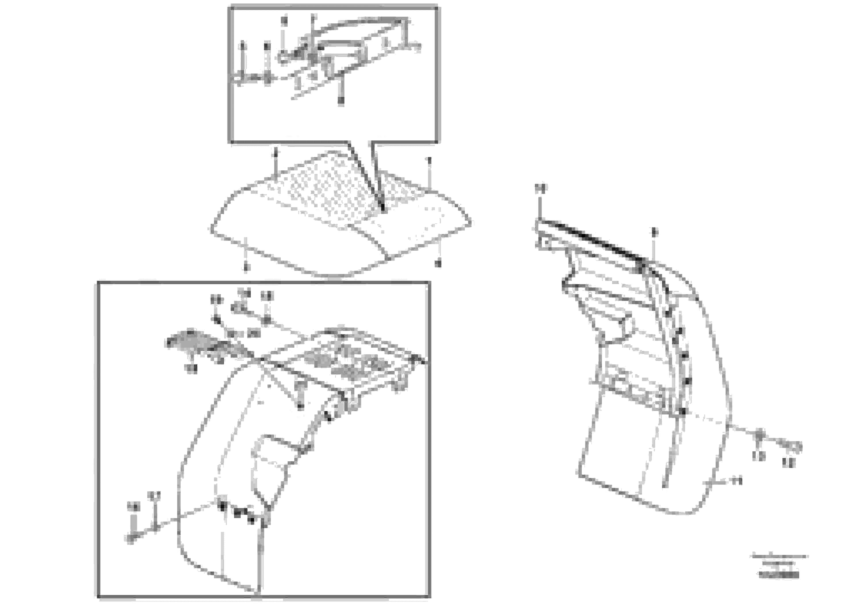 Схема запчастей Volvo L70F - 104956 Swing out rear mudguard L70F