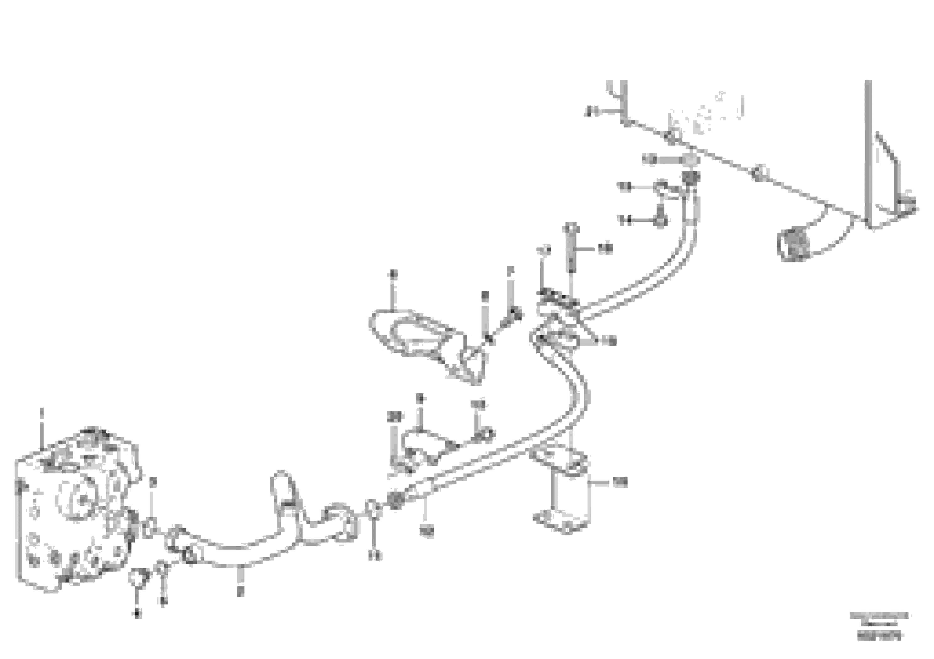 Схема запчастей Volvo L70F - 85189 Hydraulic system, return line L70F