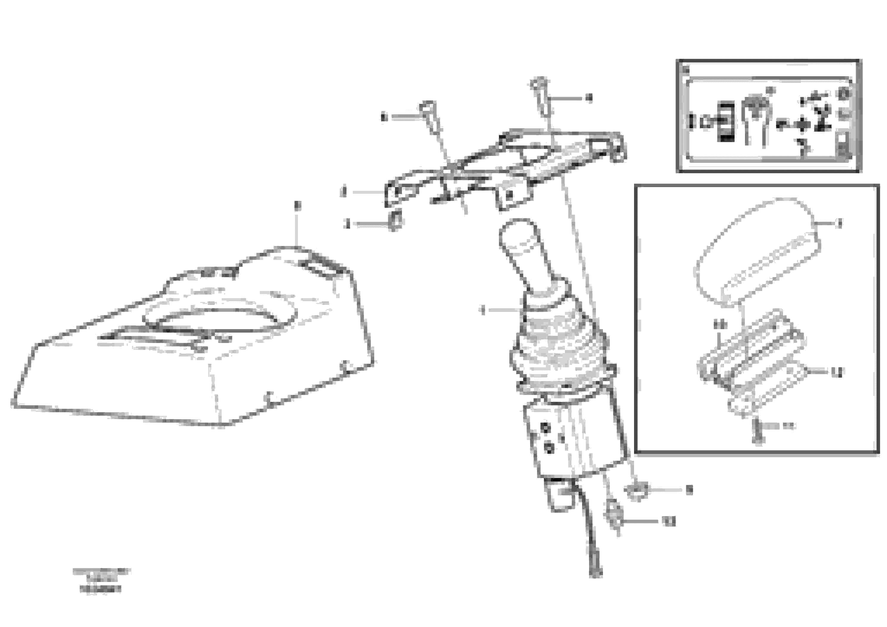 Схема запчастей Volvo L70F - 96857 Servo valve with fitting parts L70F