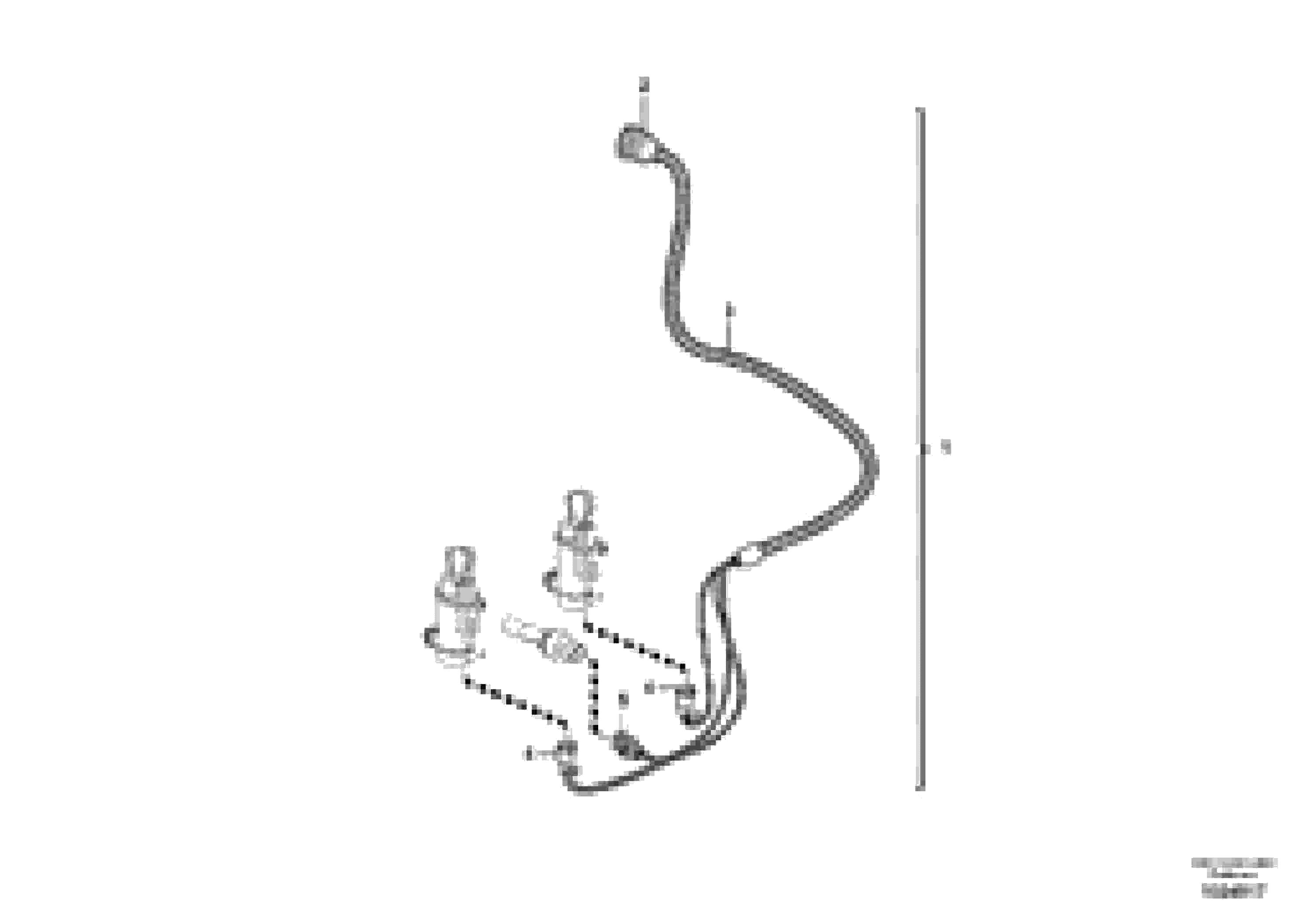 Схема запчастей Volvo L70F - 1496 Cable harness, windshield washer L70F