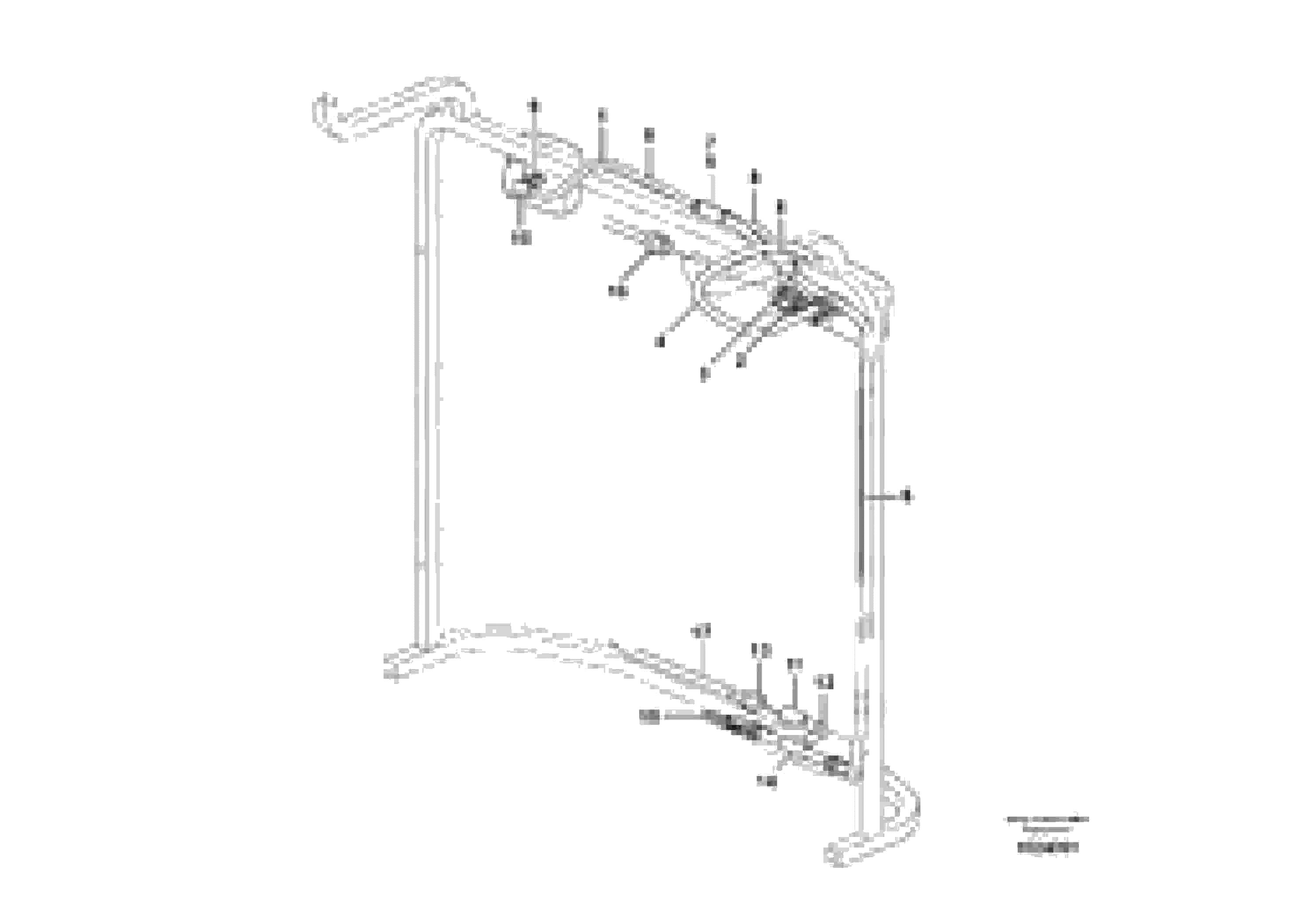 Схема запчастей Volvo L110F - 8509 Cable harness, radiator L110F