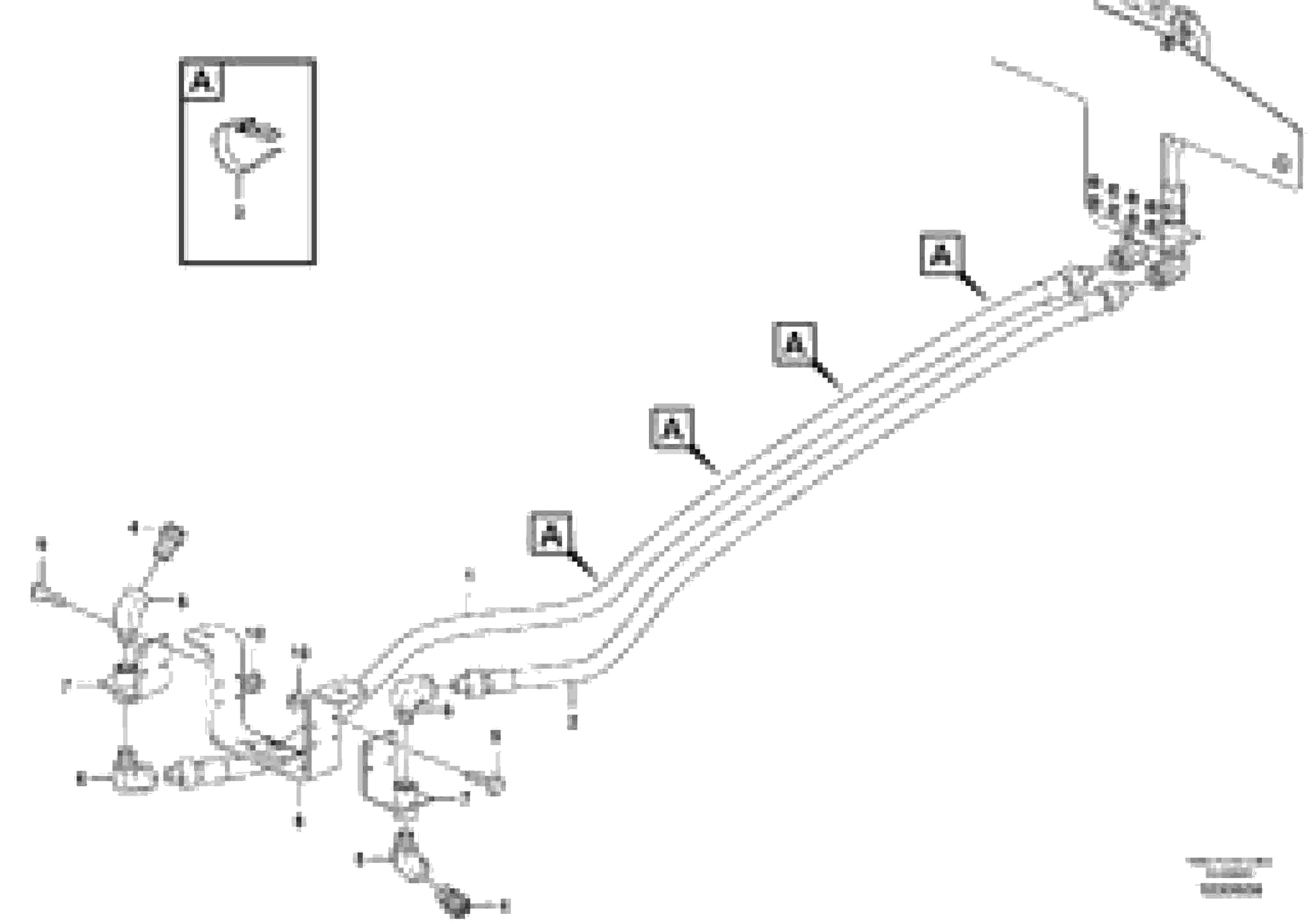 Схема запчастей Volvo L110F - 14268 Fire suppression system L110F