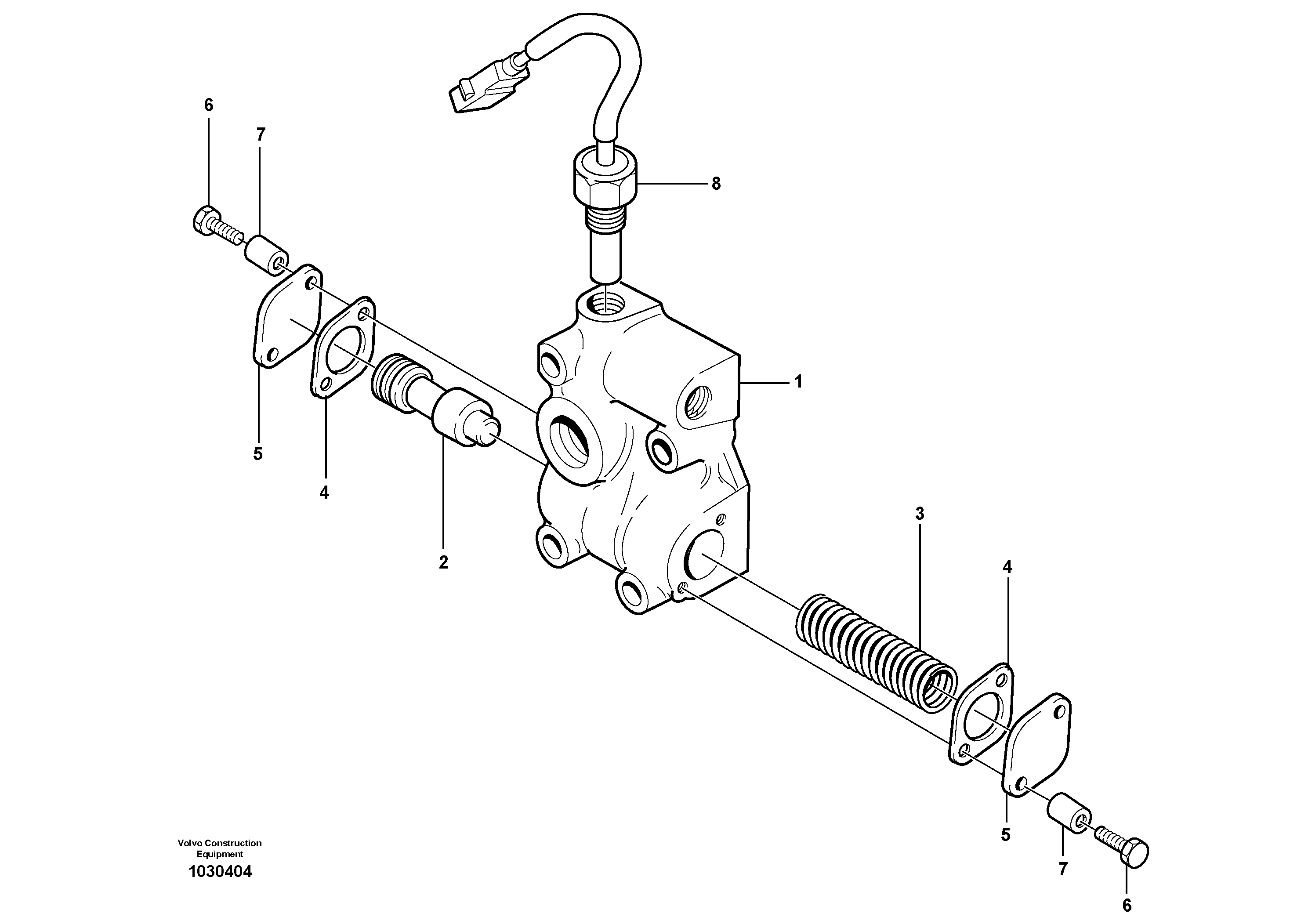 Схема запчастей Volvo L110F - 13781 Lubricating oil valve L110F