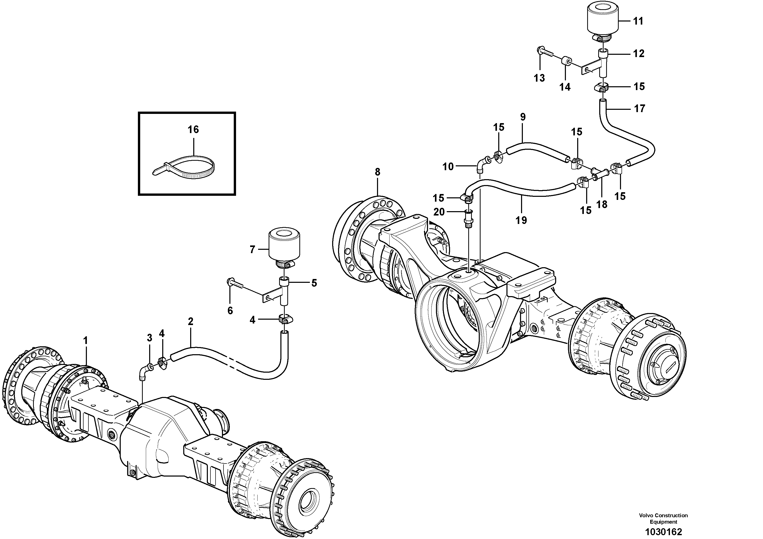 Схема запчастей Volvo L110F - 81622 Venting, planetary gear L110F