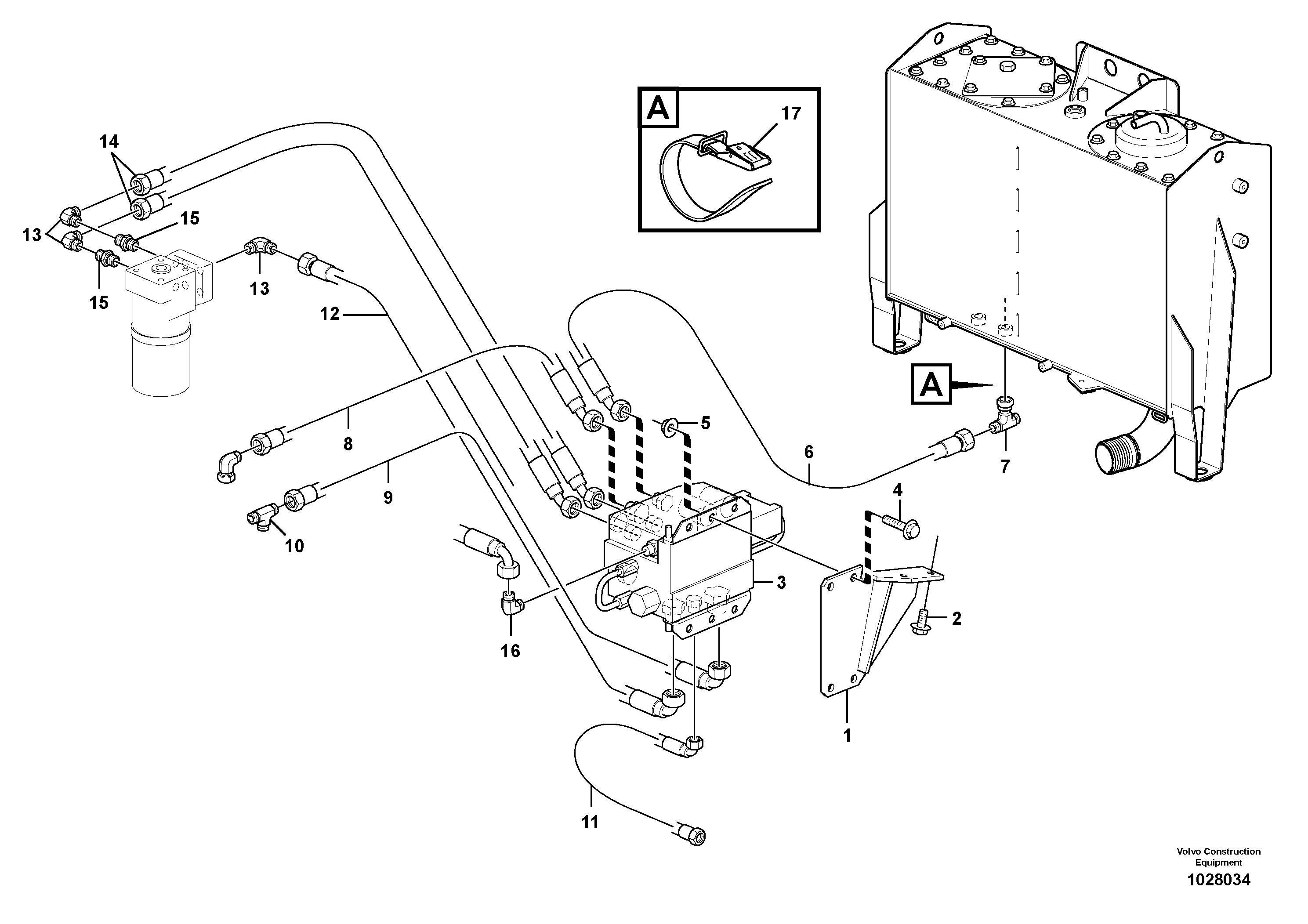 Схема запчастей Volvo L110F - 102234 CDC - steering L110F